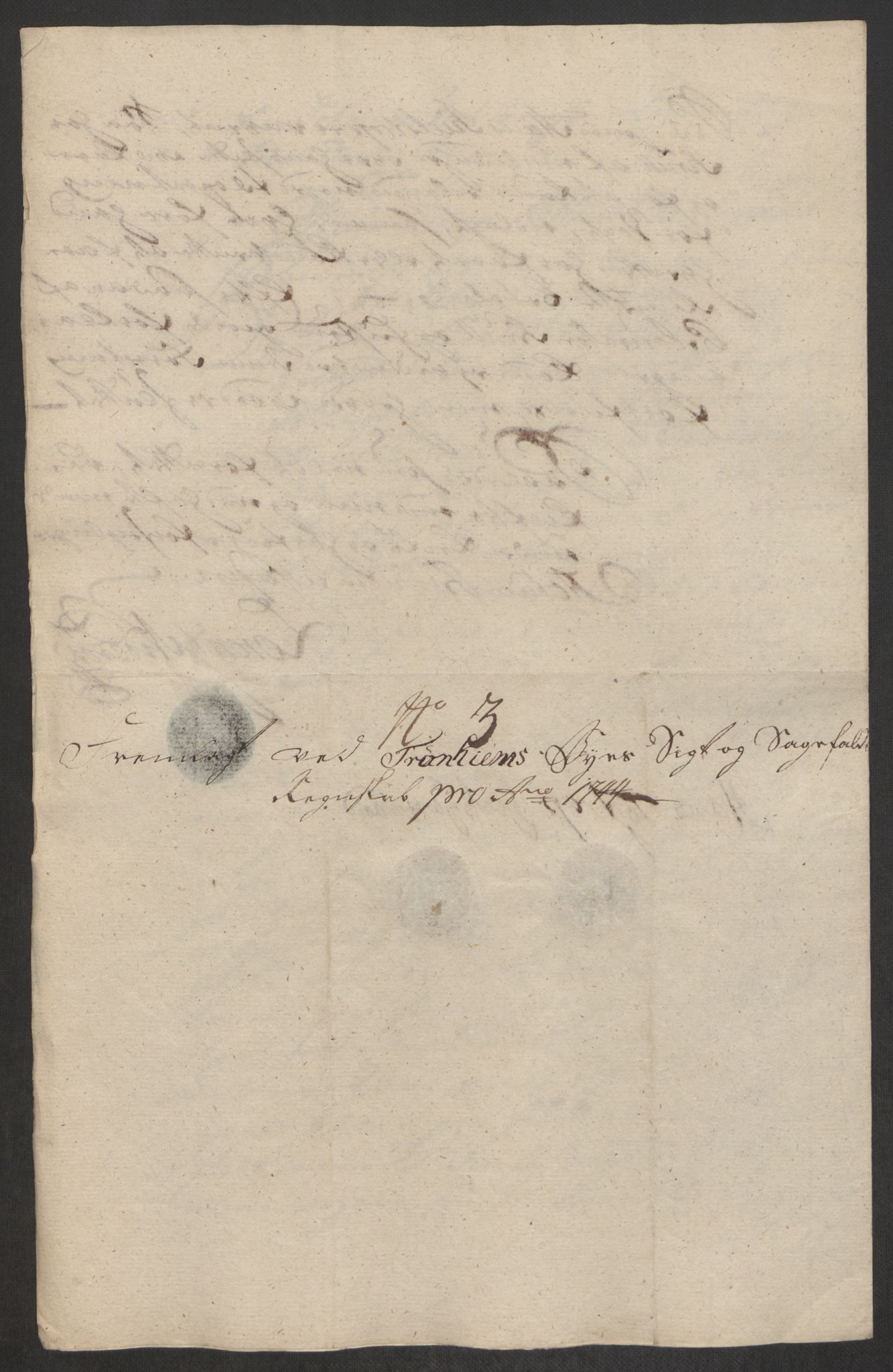 Rentekammeret inntil 1814, Reviderte regnskaper, Byregnskaper, RA/EA-4066/R/Rs/L0541: [S22] Sikt og sakefall, 1743-1746, s. 160