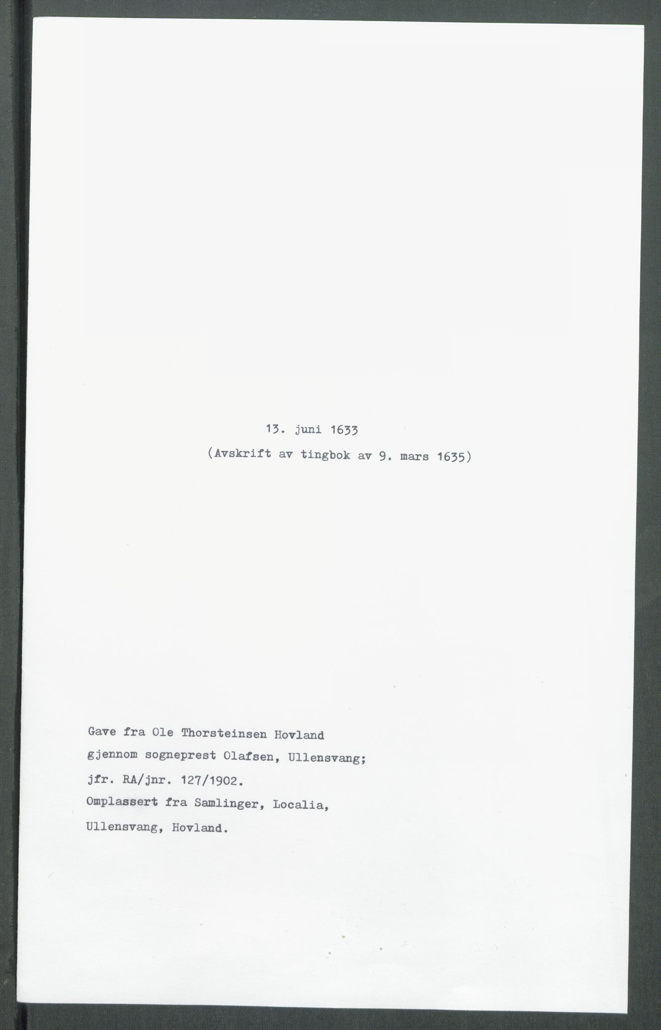 Riksarkivets diplomsamling, AV/RA-EA-5965/F02/L0144: Dokumenter, 1633, s. 38
