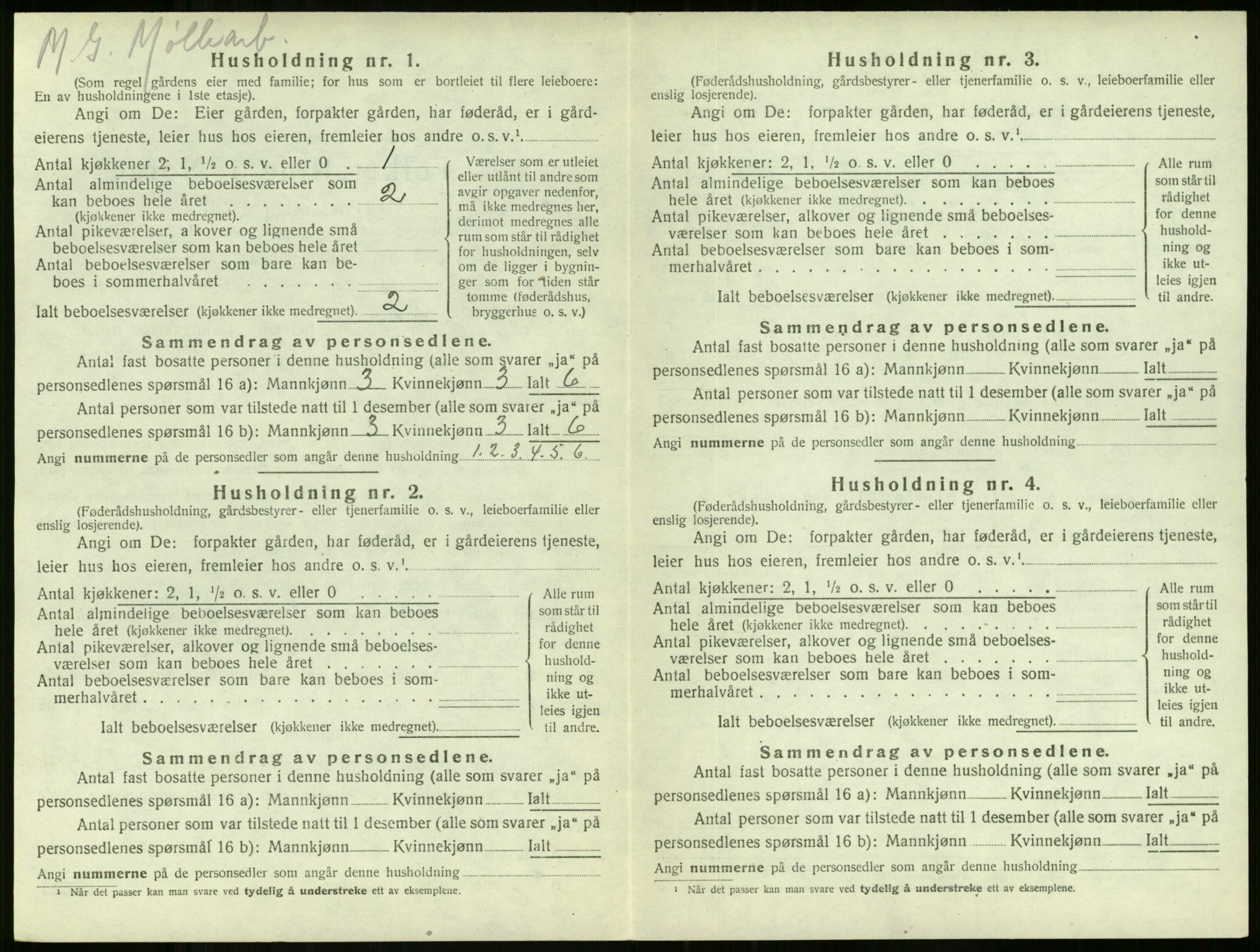 SAKO, Folketelling 1920 for 0720 Stokke herred, 1920, s. 1845