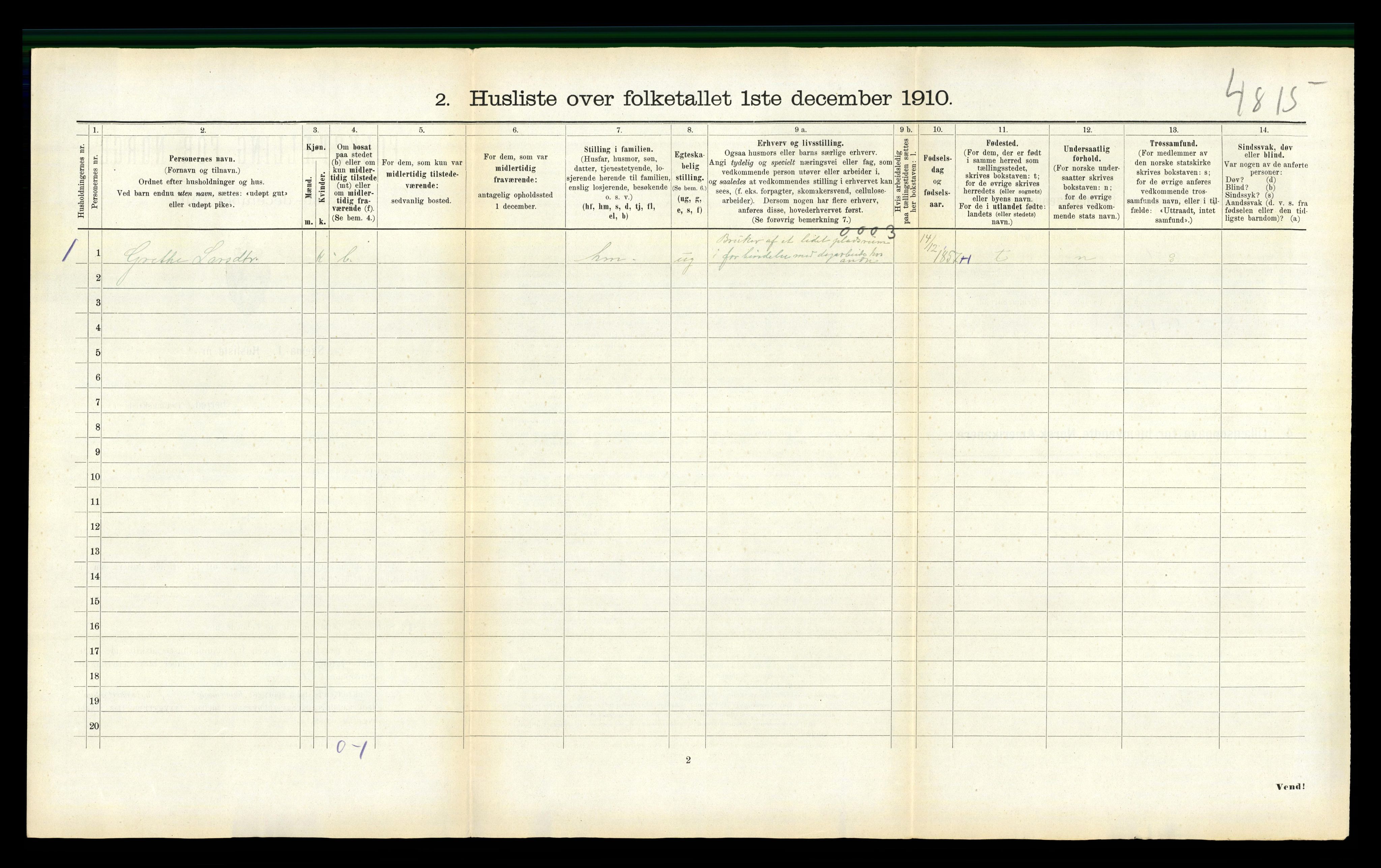 RA, Folketelling 1910 for 1729 Inderøy herred, 1910, s. 1096