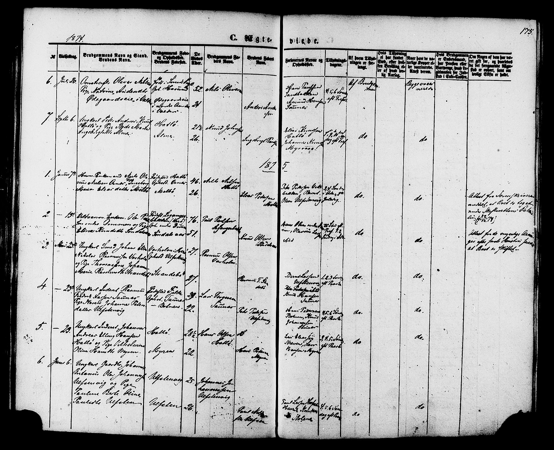 Ministerialprotokoller, klokkerbøker og fødselsregistre - Møre og Romsdal, AV/SAT-A-1454/509/L0105: Ministerialbok nr. 509A03, 1848-1882, s. 175