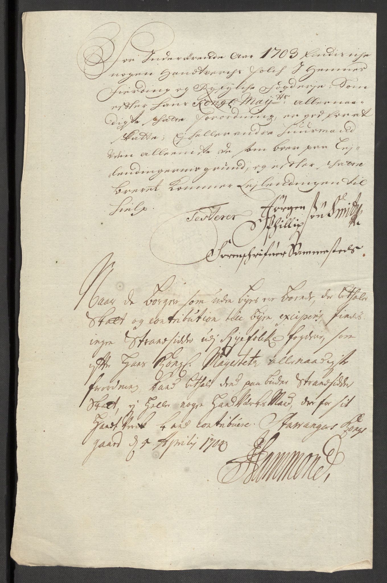 Rentekammeret inntil 1814, Reviderte regnskaper, Fogderegnskap, AV/RA-EA-4092/R47/L2860: Fogderegnskap Ryfylke, 1703-1705, s. 78