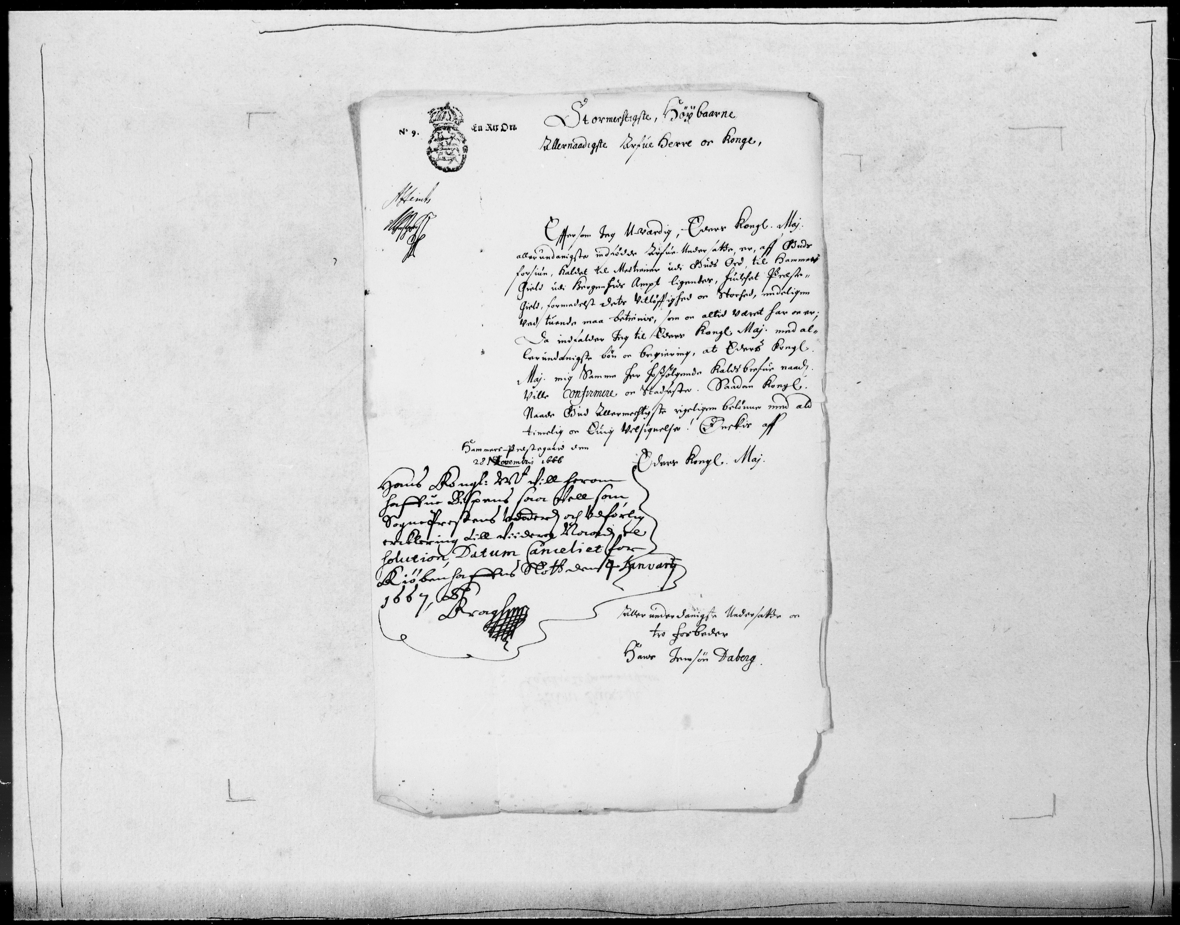 Danske Kanselli 1572-1799, AV/RA-EA-3023/F/Fc/Fcc/Fcca/L0026: Norske innlegg 1572-1799, 1666-1667, s. 256