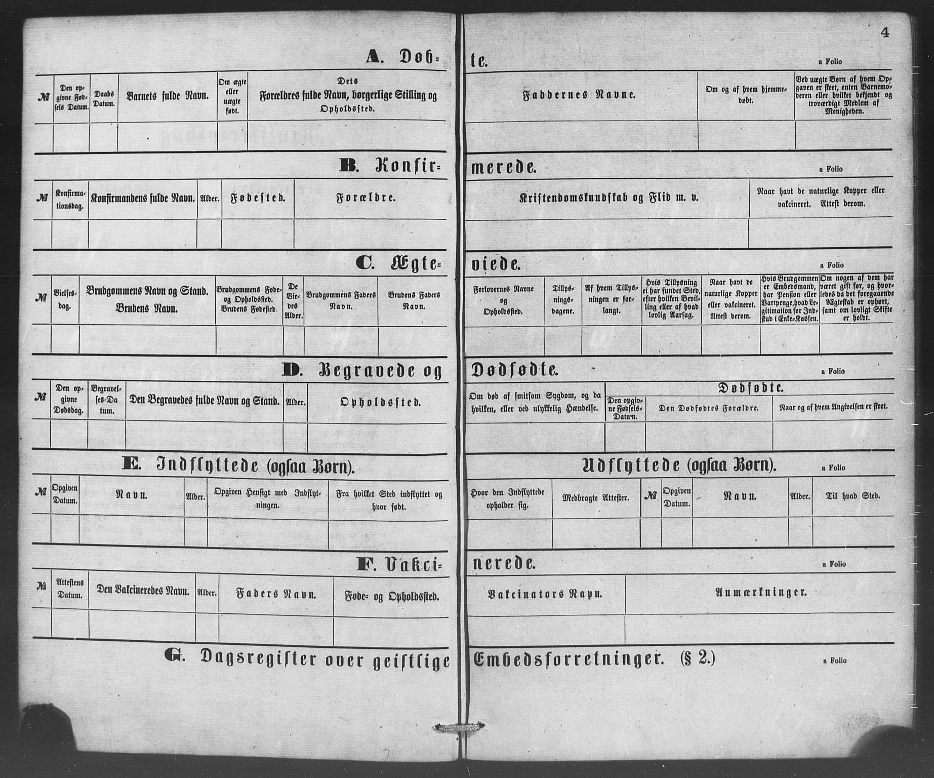 Korskirken sokneprestembete, SAB/A-76101/H/Haa/L0070: Residerende kapellans bok nr. A 5, 1869-1885, s. 4