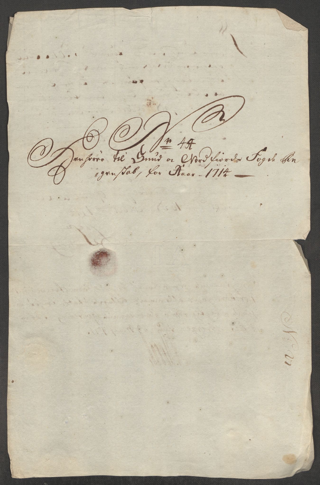 Rentekammeret inntil 1814, Reviderte regnskaper, Fogderegnskap, AV/RA-EA-4092/R53/L3438: Fogderegnskap Sunn- og Nordfjord, 1714, s. 359