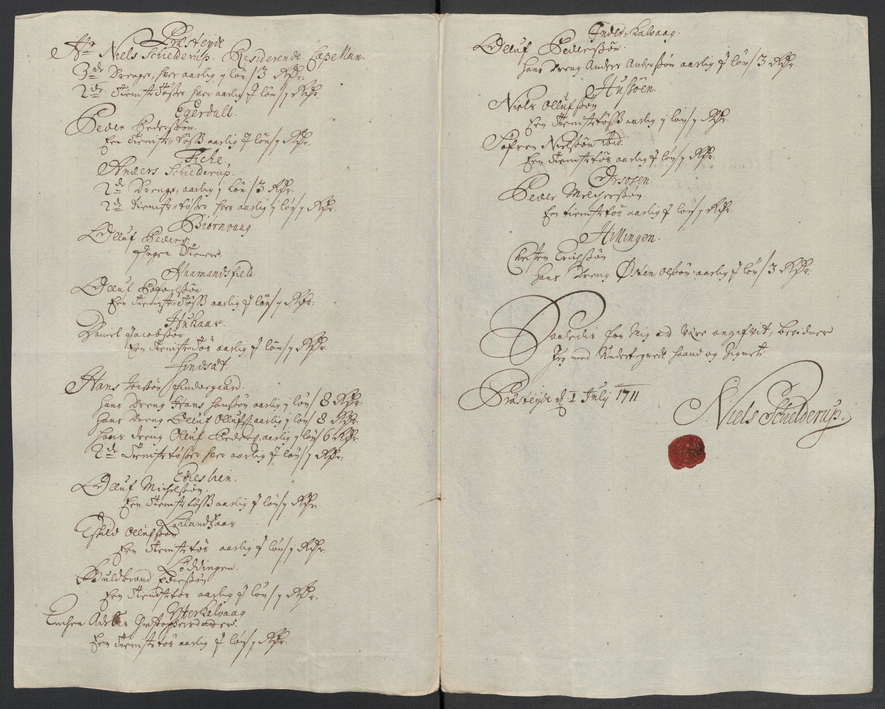 Rentekammeret inntil 1814, Reviderte regnskaper, Fogderegnskap, AV/RA-EA-4092/R66/L4582: Fogderegnskap Salten, 1711-1712, s. 182