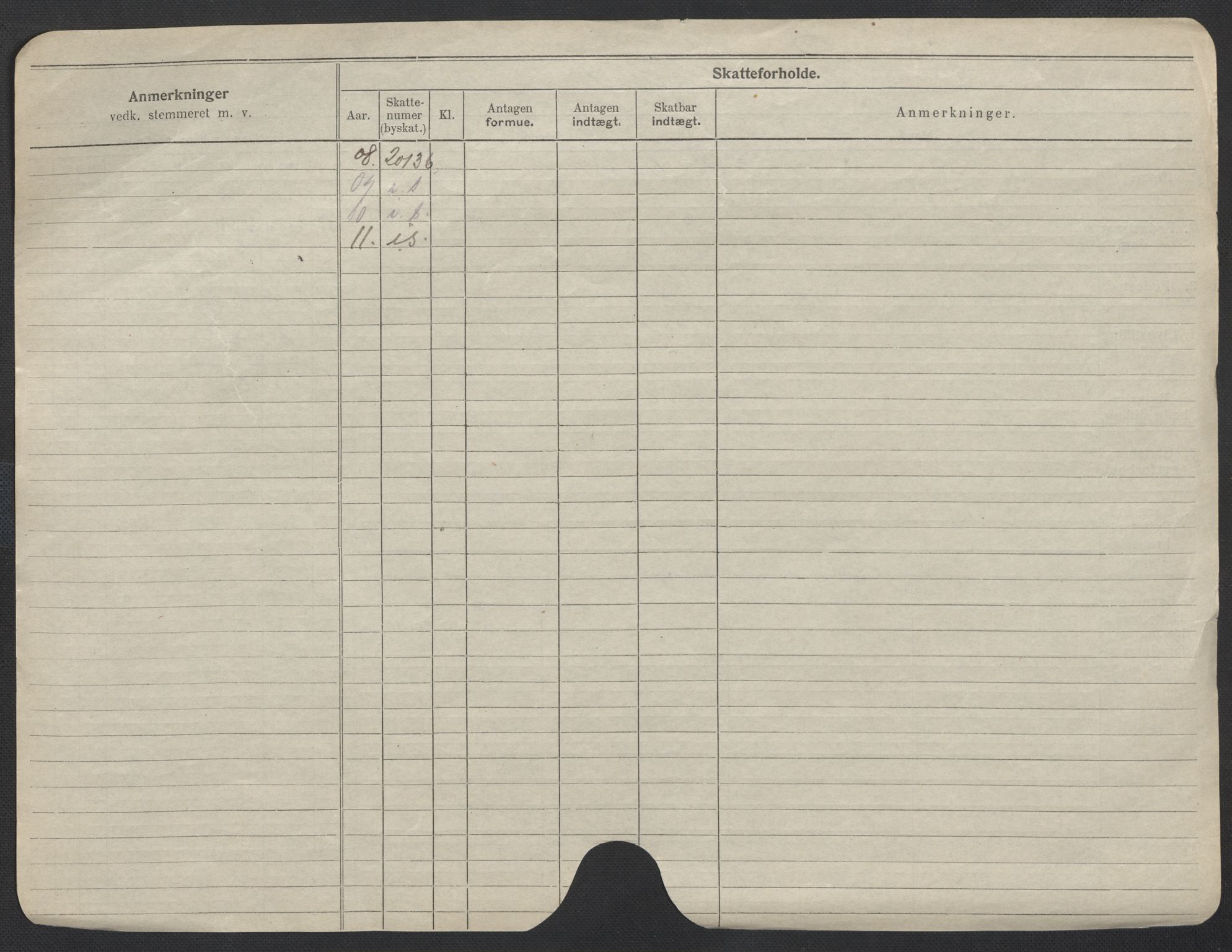 Oslo folkeregister, Registerkort, AV/SAO-A-11715/F/Fa/Fac/L0013: Kvinner, 1906-1914, s. 2b