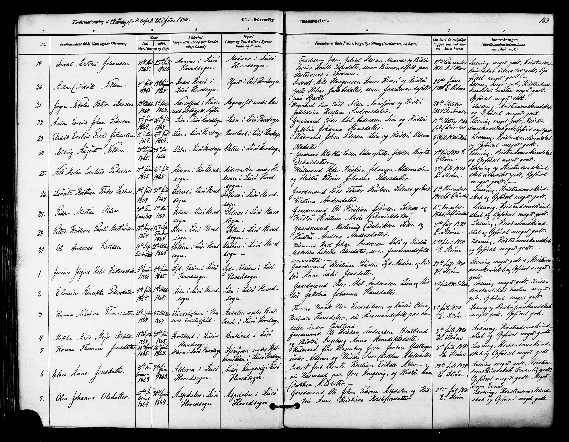 Ministerialprotokoller, klokkerbøker og fødselsregistre - Nordland, AV/SAT-A-1459/839/L0568: Ministerialbok nr. 839A05, 1880-1902, s. 163