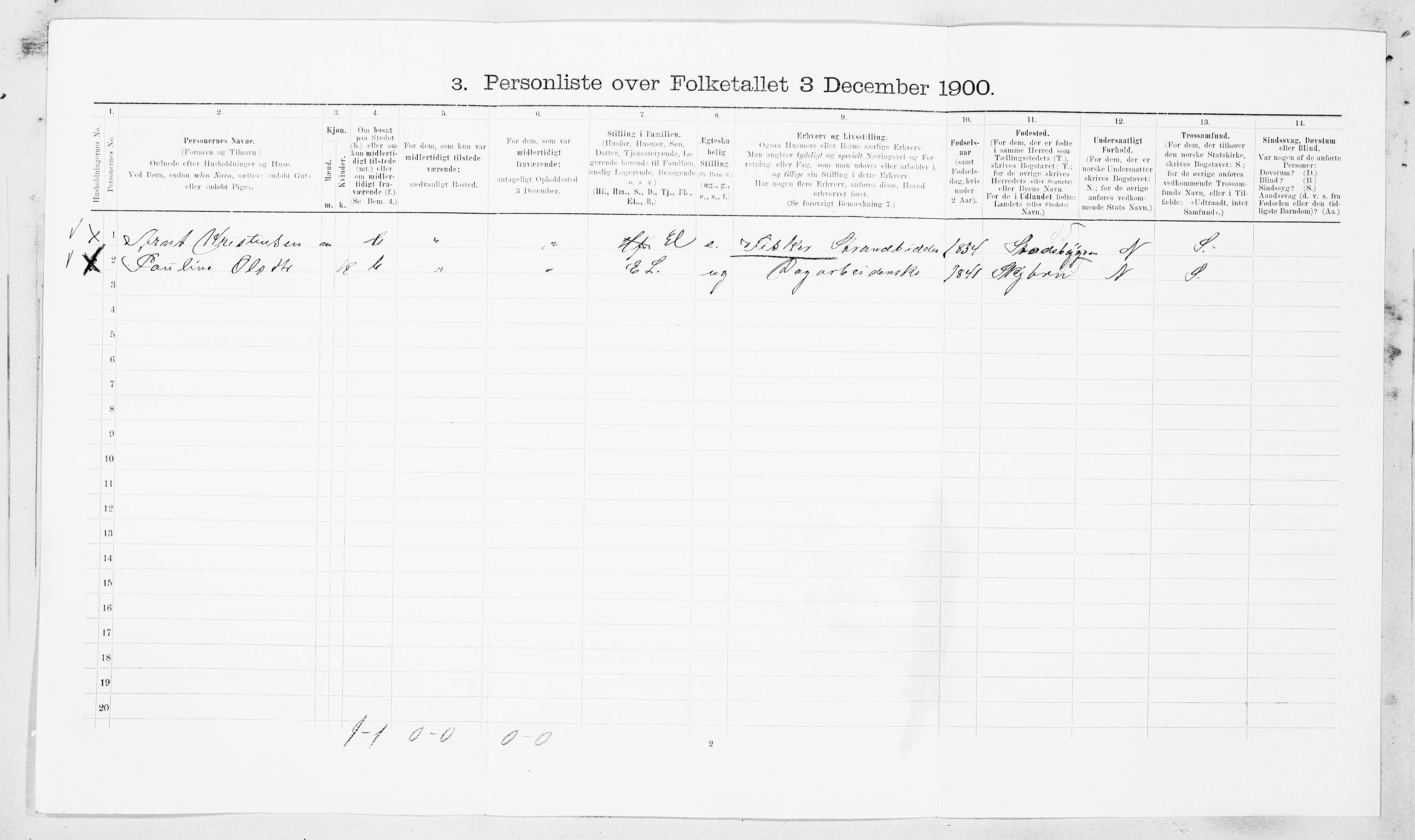 SAT, Folketelling 1900 for 1621 Ørland herred, 1900, s. 299