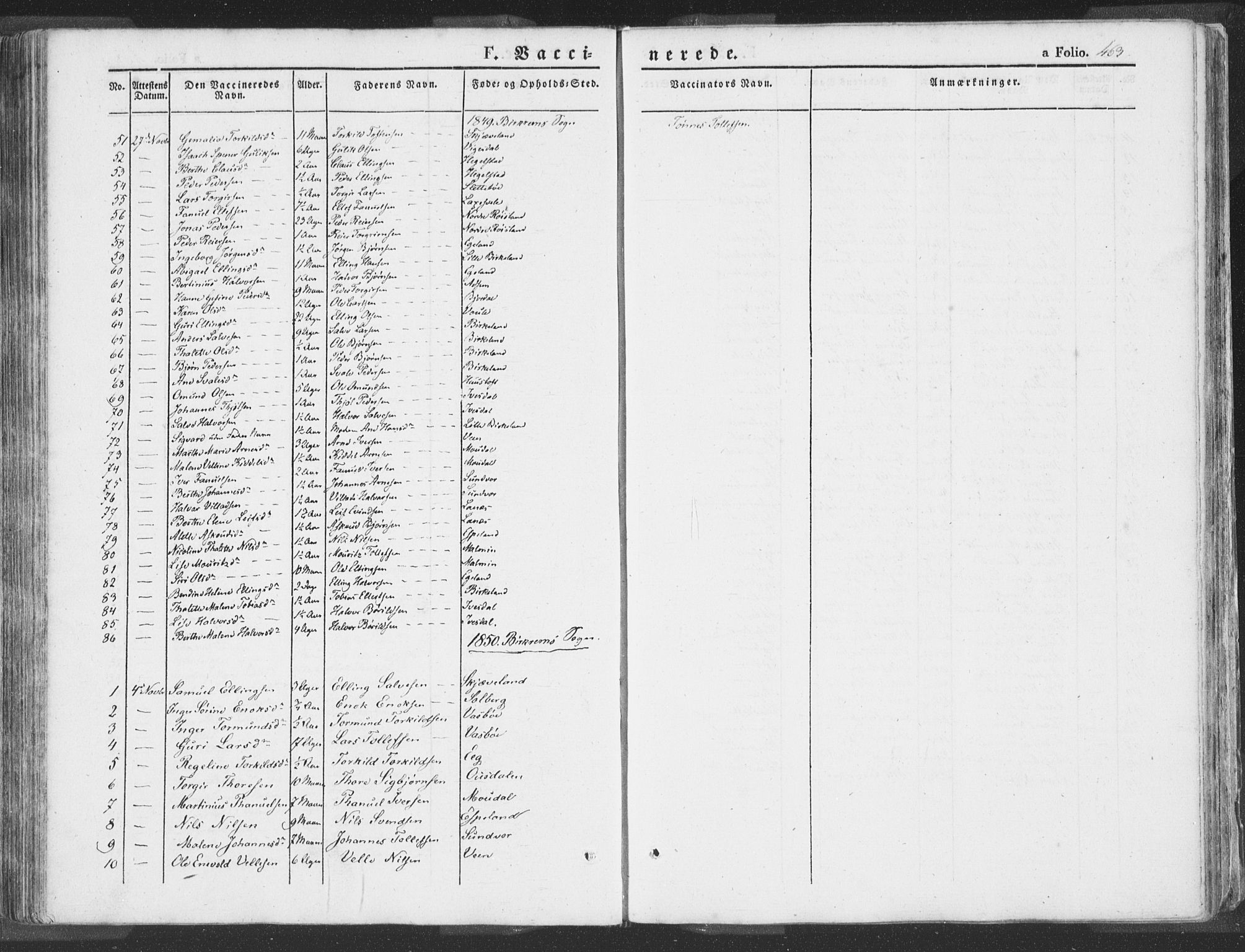 Helleland sokneprestkontor, AV/SAST-A-101810: Ministerialbok nr. A 6.2, 1834-1863, s. 464