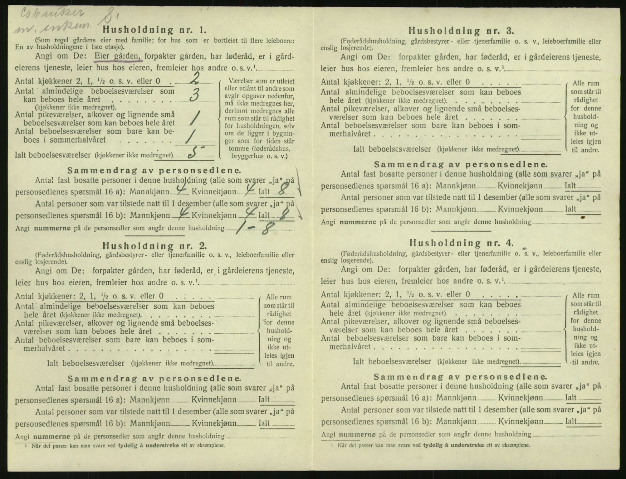 SAK, Folketelling 1920 for 0934 Vegusdal herred, 1920, s. 246