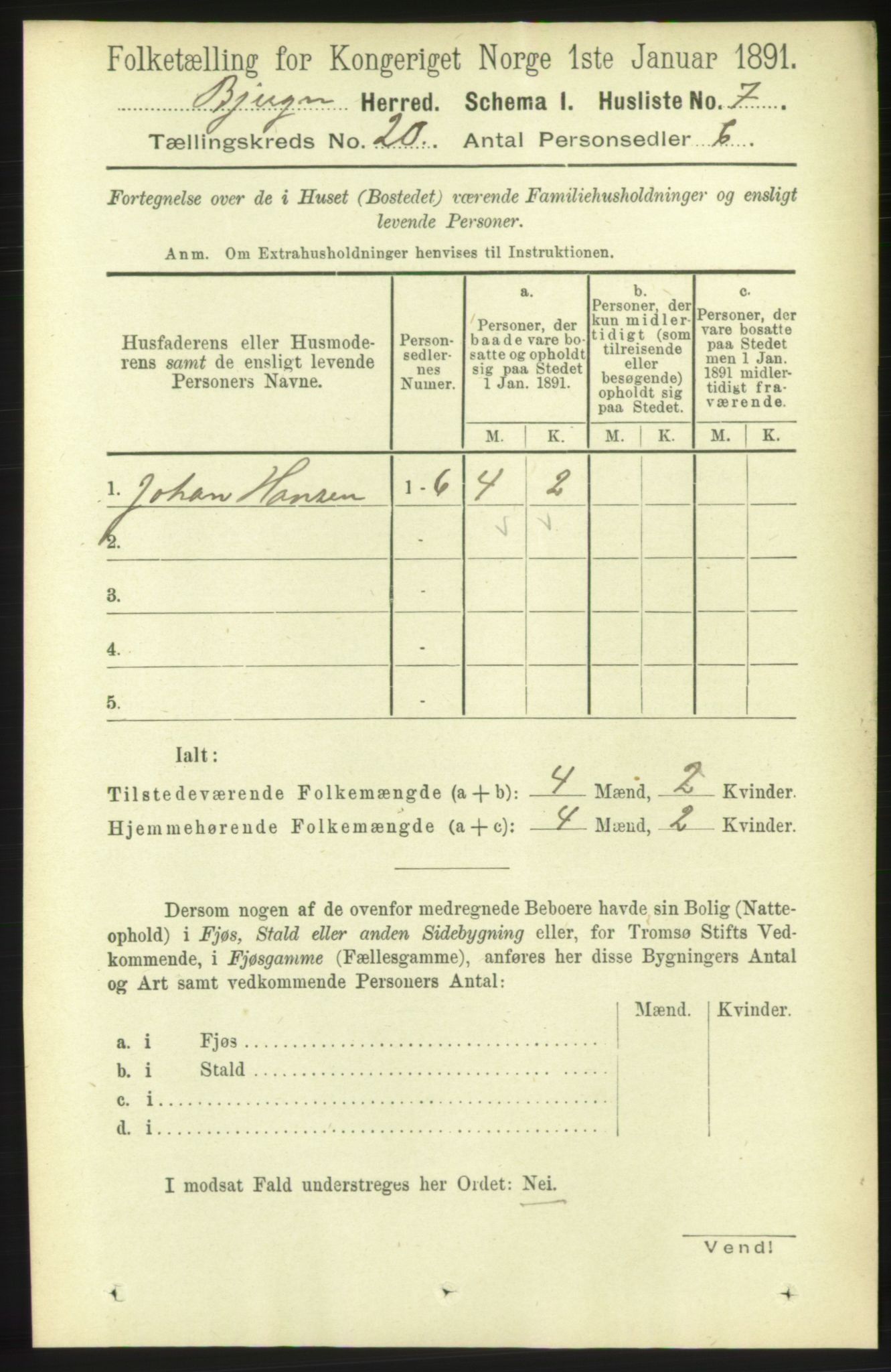 RA, Folketelling 1891 for 1627 Bjugn herred, 1891, s. 5351