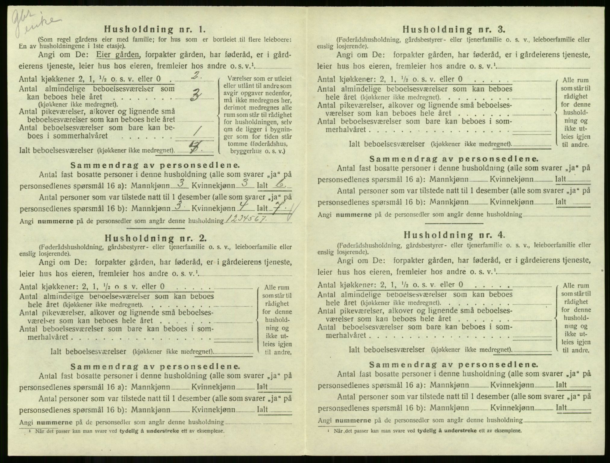 SAKO, Folketelling 1920 for 0719 Andebu herred, 1920, s. 852