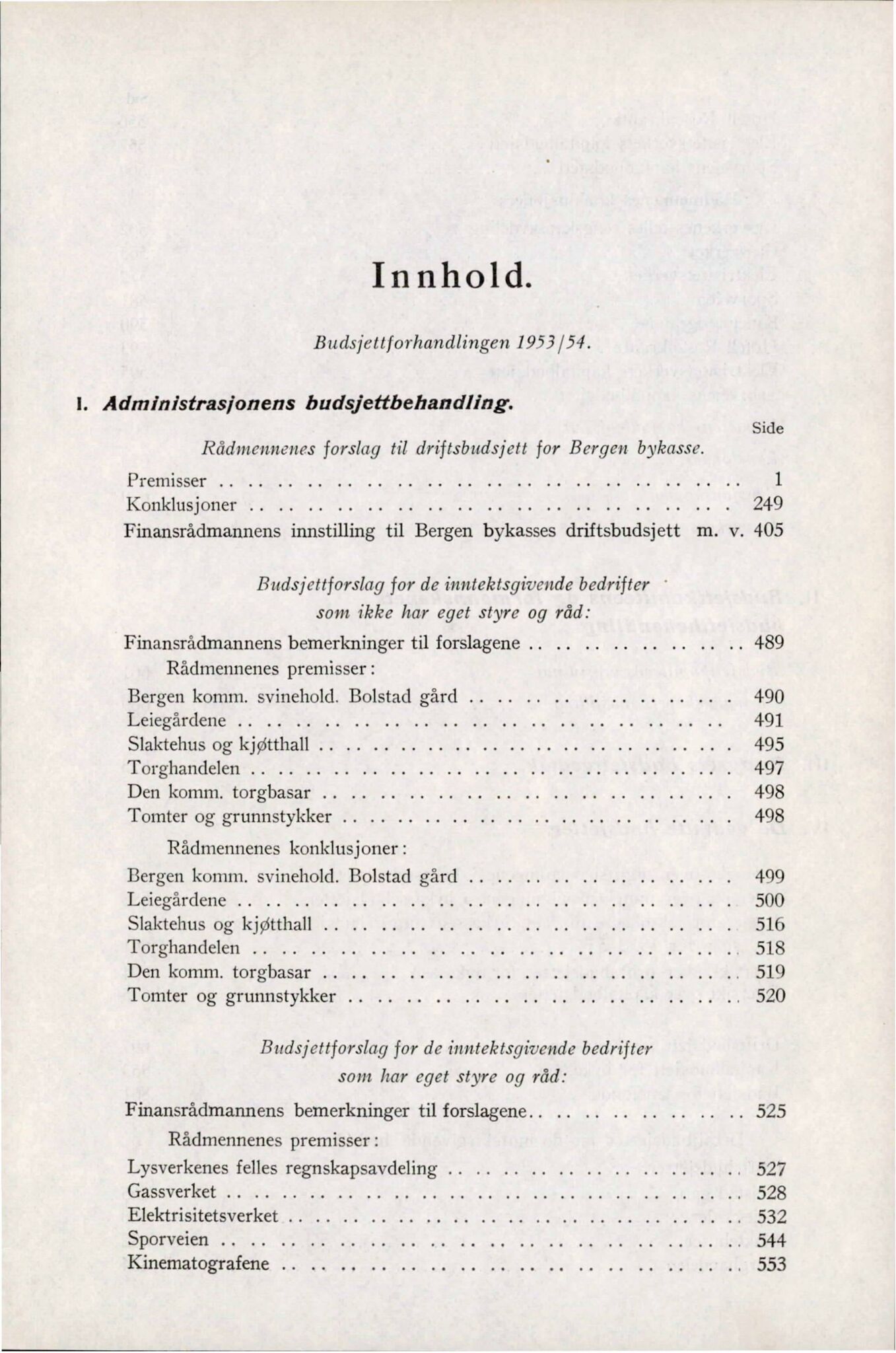 Bergen kommune. Formannskapet, BBA/A-0003/Ad/L0167: Bergens Kommuneforhandlinger, bind II, 1953