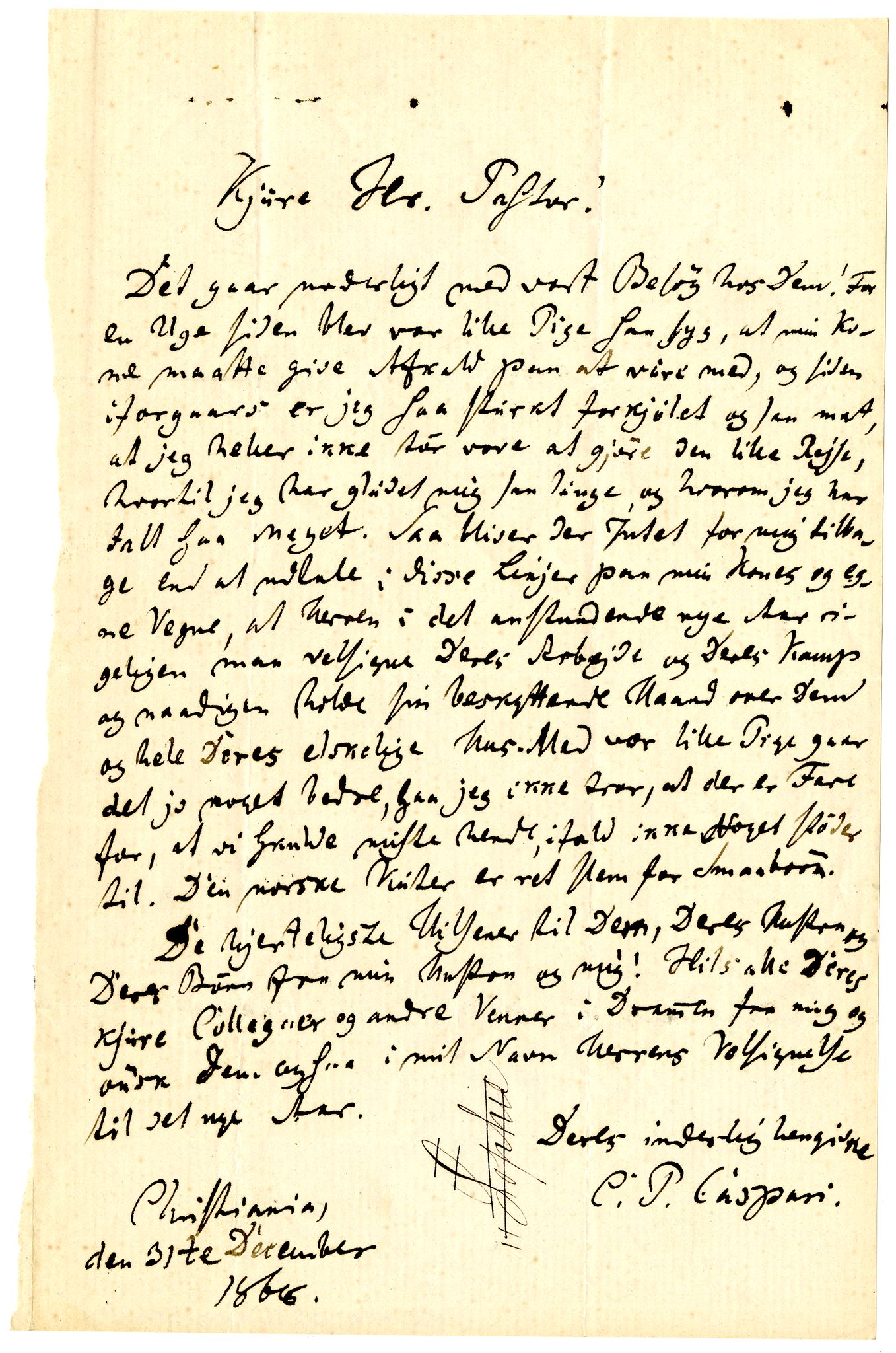 Diderik Maria Aalls brevsamling, NF/Ark-1023/F/L0002: D.M. Aalls brevsamling. B - C, 1799-1889, s. 318