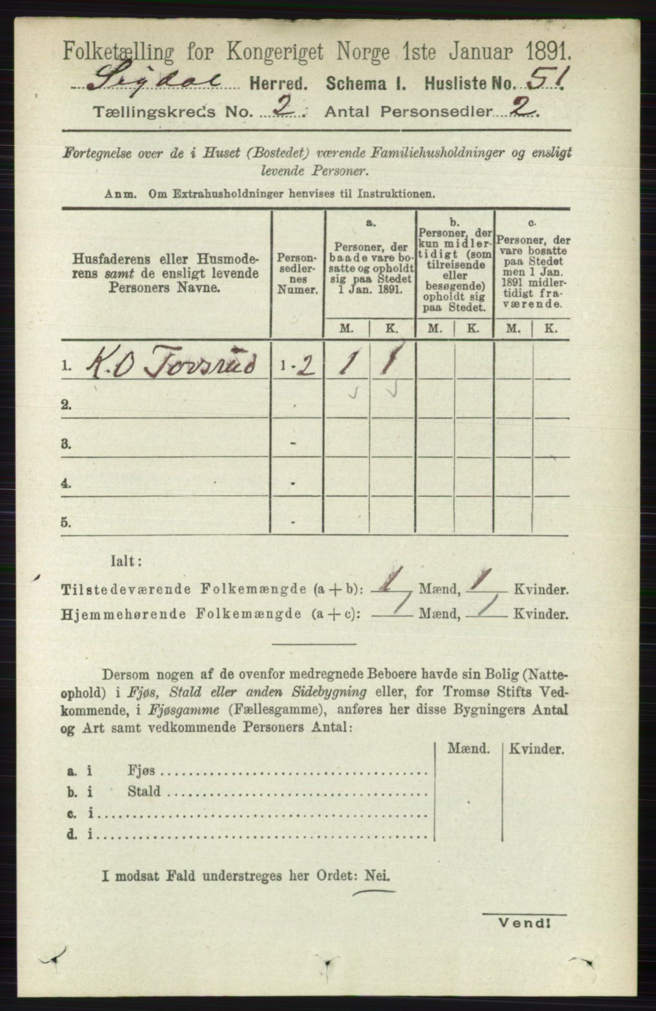 RA, Folketelling 1891 for 0621 Sigdal herred, 1891, s. 940