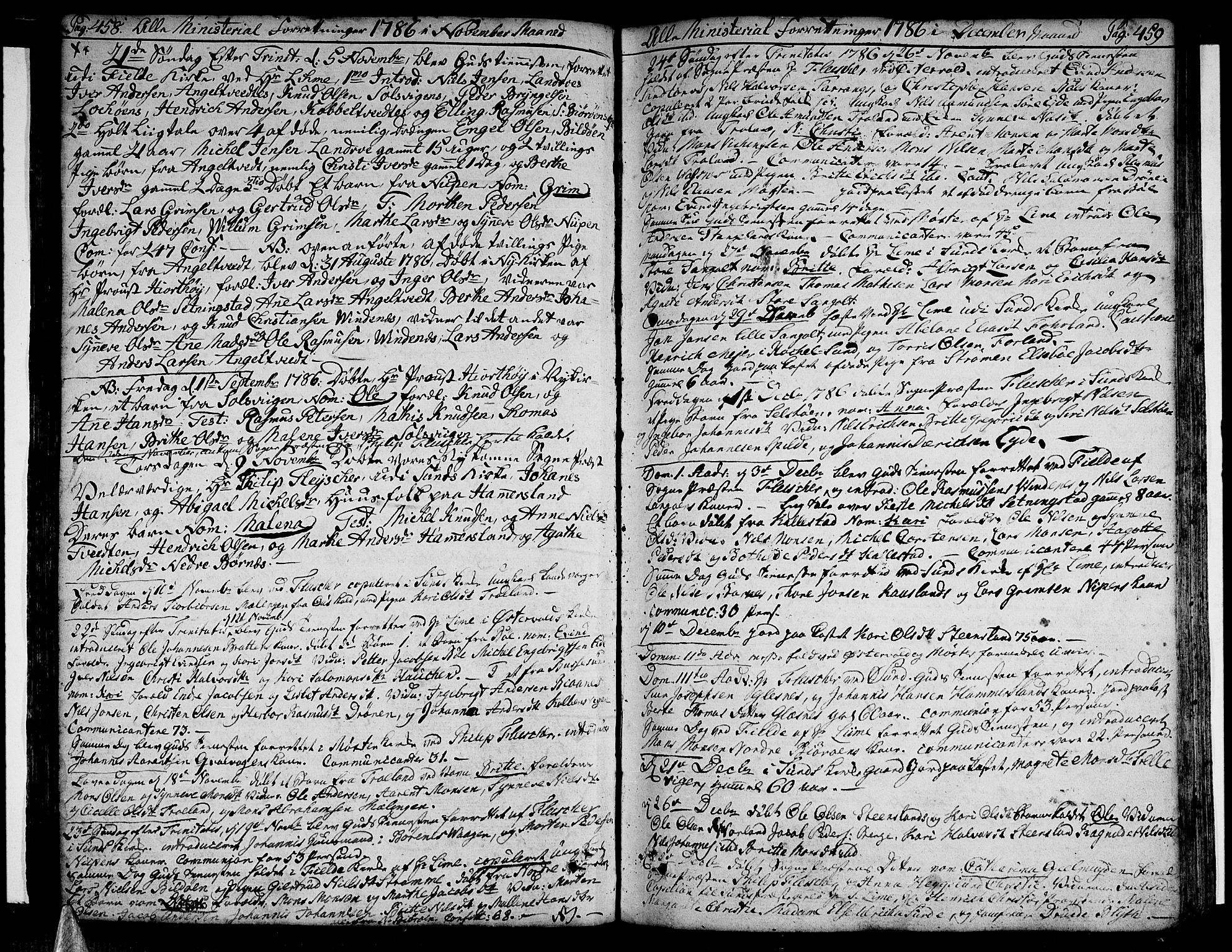 Sund sokneprestembete, AV/SAB-A-99930: Ministerialbok nr. A 5, 1770-1795, s. 458-459
