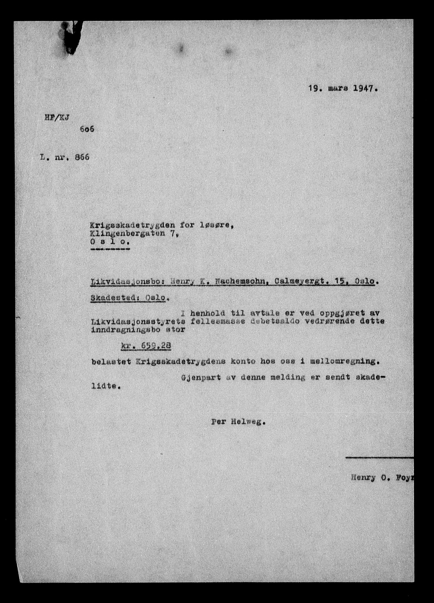 Justisdepartementet, Tilbakeføringskontoret for inndratte formuer, AV/RA-S-1564/H/Hc/Hcc/L0967: --, 1945-1947, s. 25