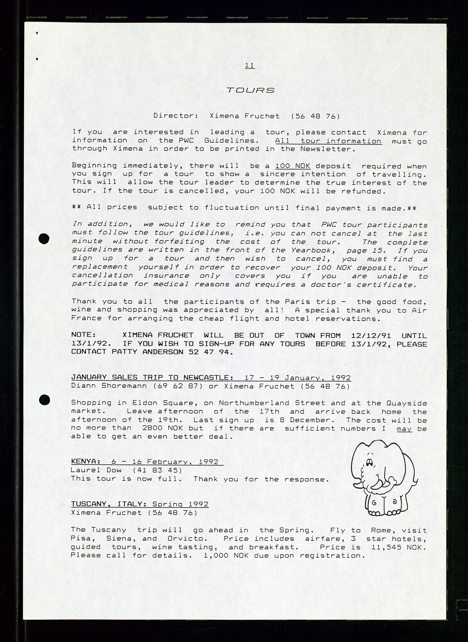 PA 1547 - Petroleum Wives Club, AV/SAST-A-101974/X/Xa/L0003: Newsletter, 1988-1994