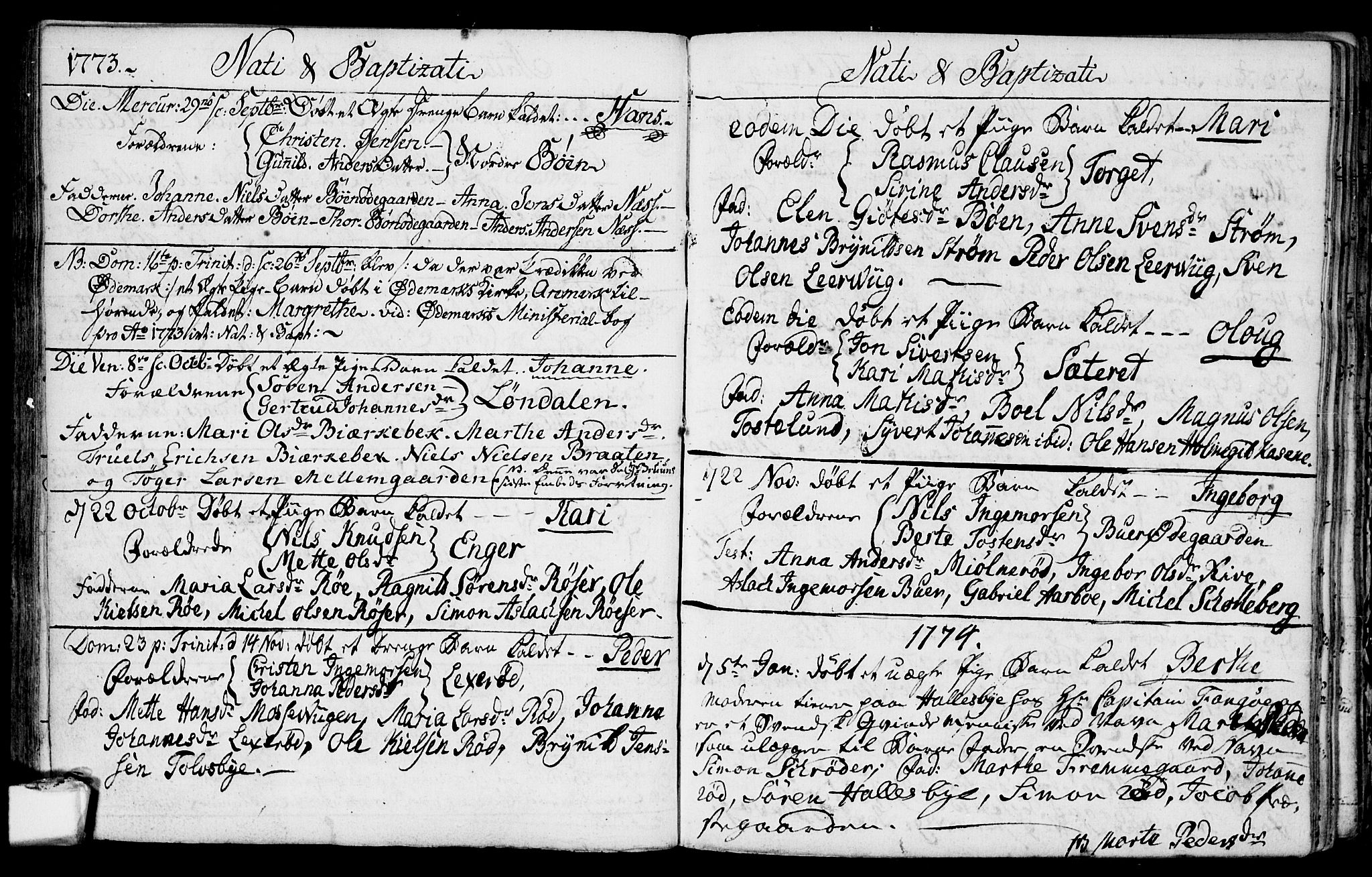 Aremark prestekontor Kirkebøker, AV/SAO-A-10899/F/Fa/L0002: Ministerialbok nr. I 2, 1745-1795
