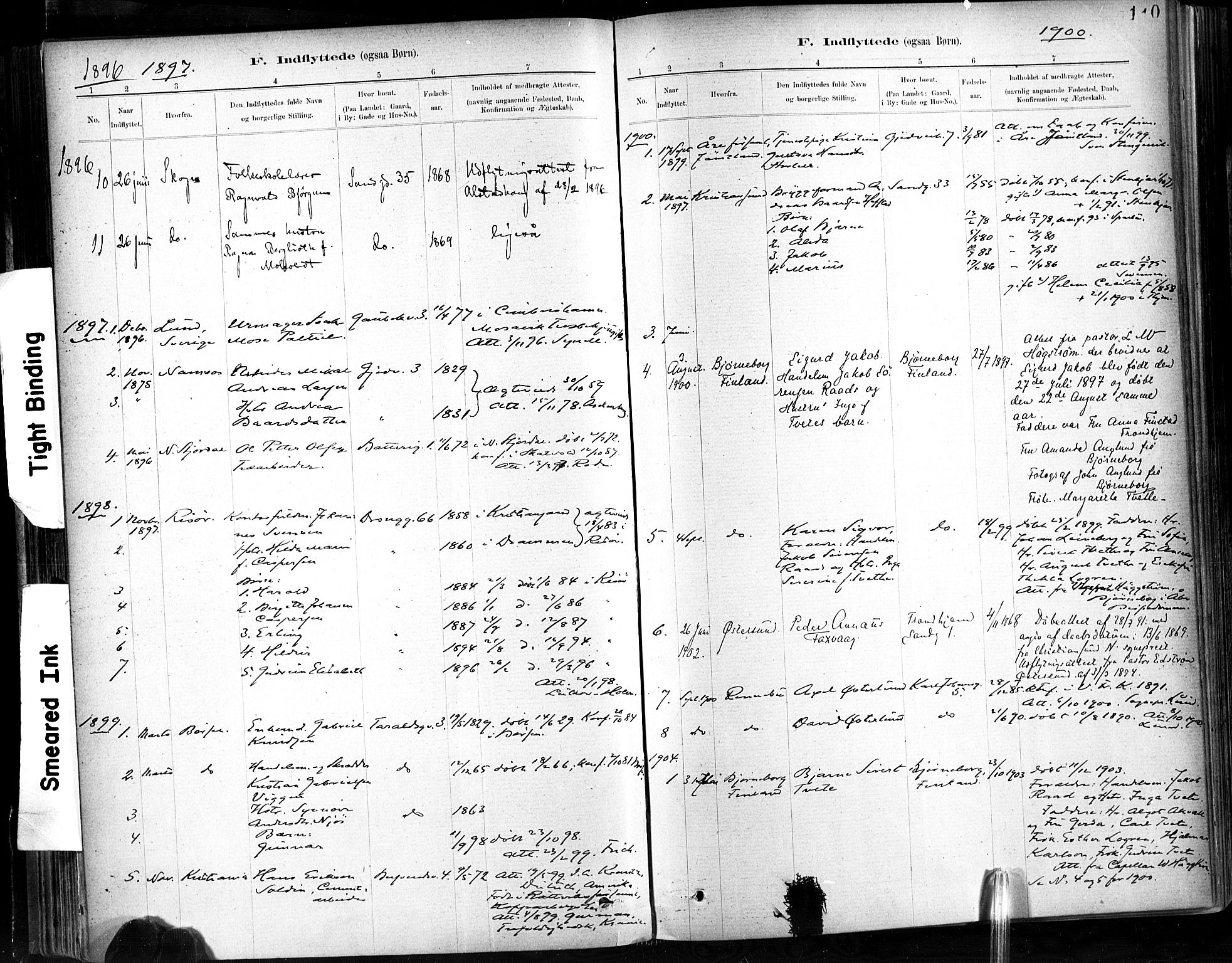 Ministerialprotokoller, klokkerbøker og fødselsregistre - Sør-Trøndelag, SAT/A-1456/602/L0120: Ministerialbok nr. 602A18, 1880-1913, s. 110