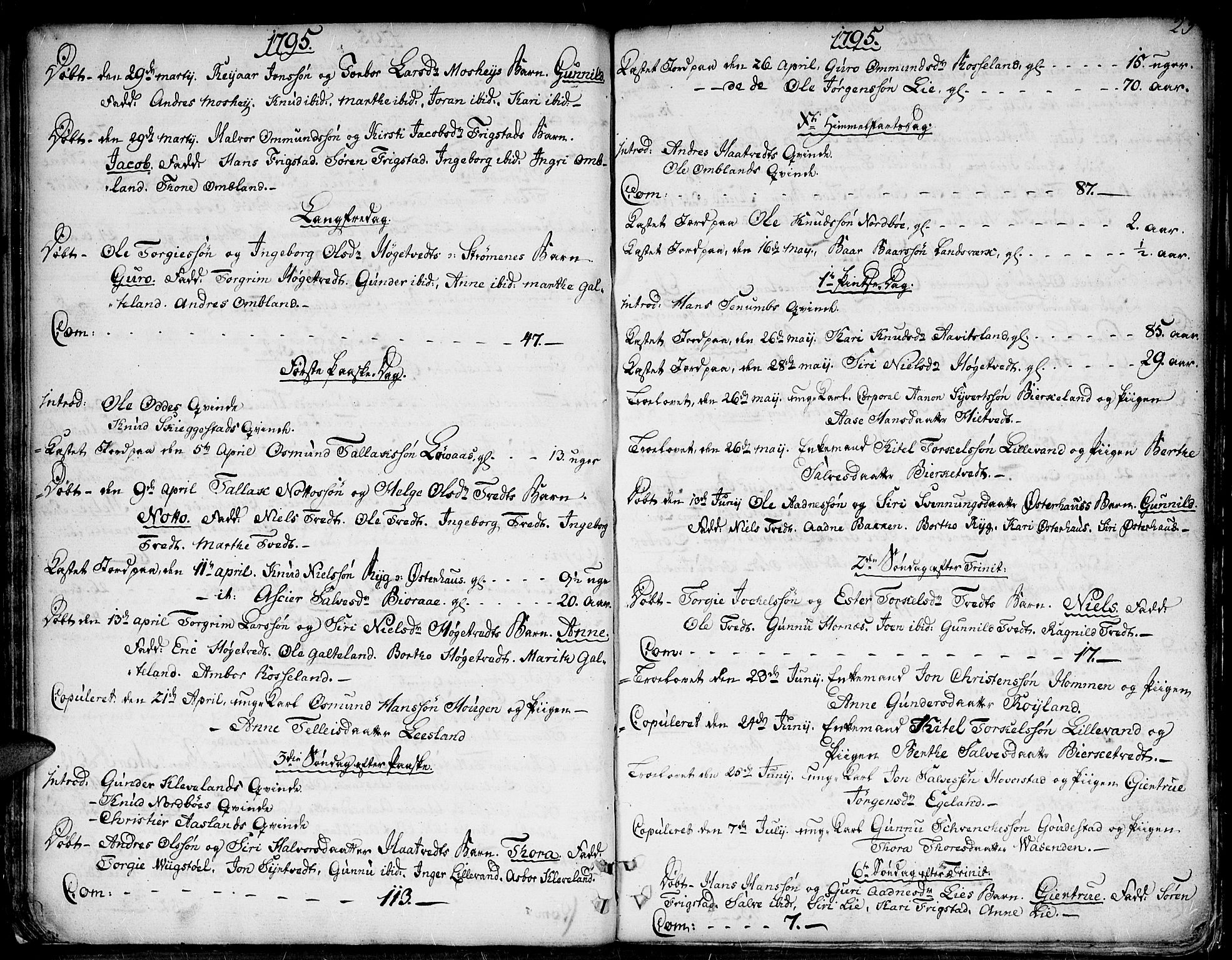 Evje sokneprestkontor, AV/SAK-1111-0008/F/Fa/Faa/L0003: Ministerialbok nr. A 3, 1787-1816, s. 25