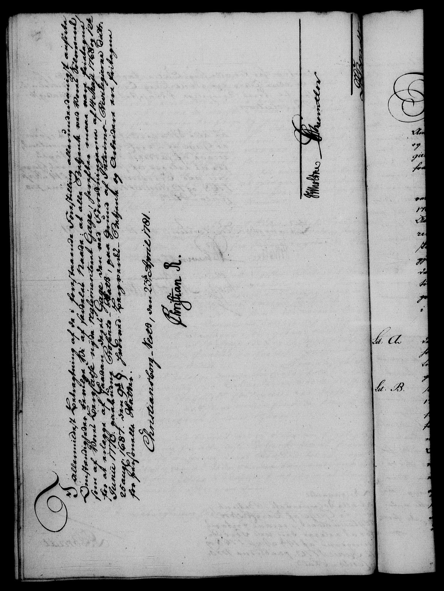 Rentekammeret, Renteskriverkontorene, AV/RA-EA-3115/M/Mf/Mfa/L0003: Resolusjonsprotokoll med register (merket RK 54.3), 1781