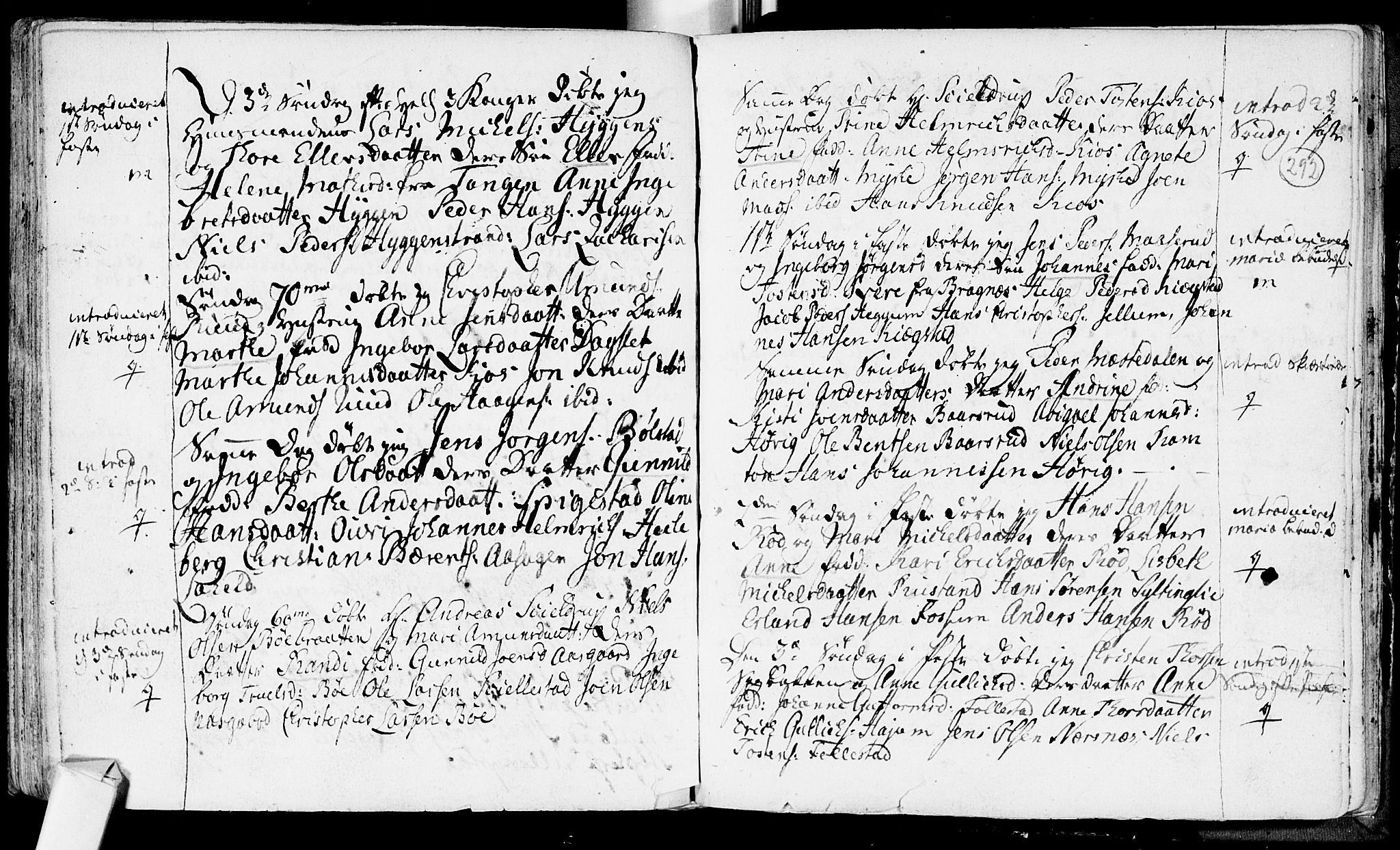 Røyken kirkebøker, AV/SAKO-A-241/F/Fa/L0002: Ministerialbok nr. 2, 1731-1782, s. 292