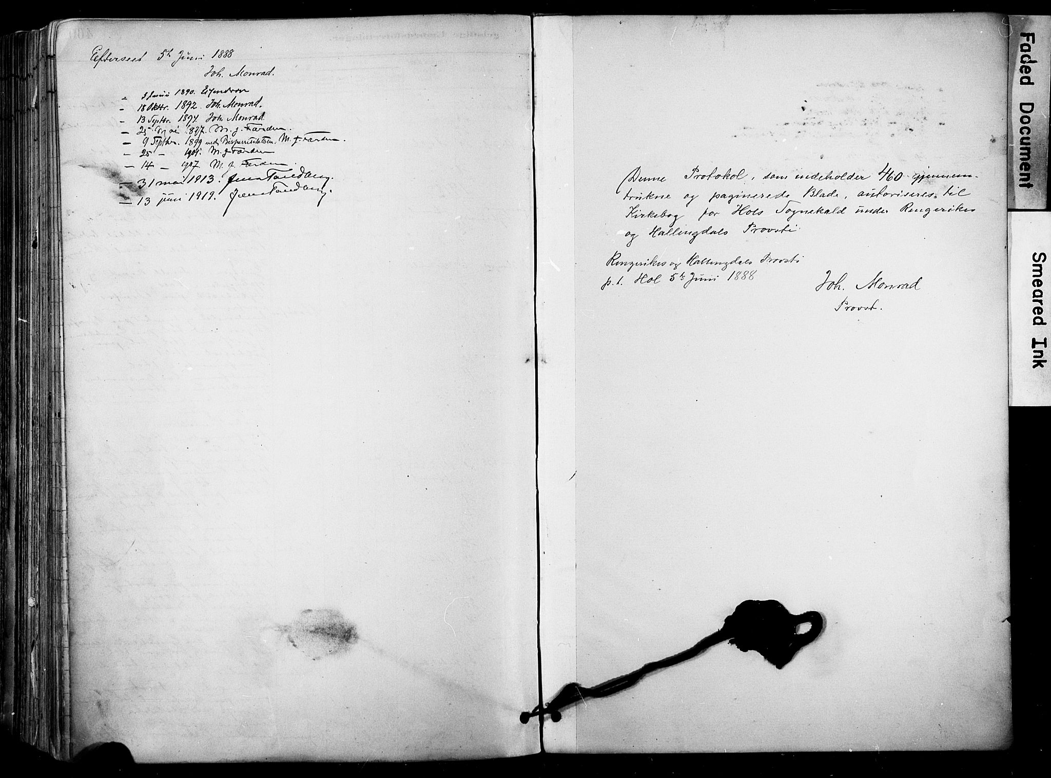 Hol kirkebøker, AV/SAKO-A-227/F/Fa/L0003: Ministerialbok nr. I 3, 1887-1918