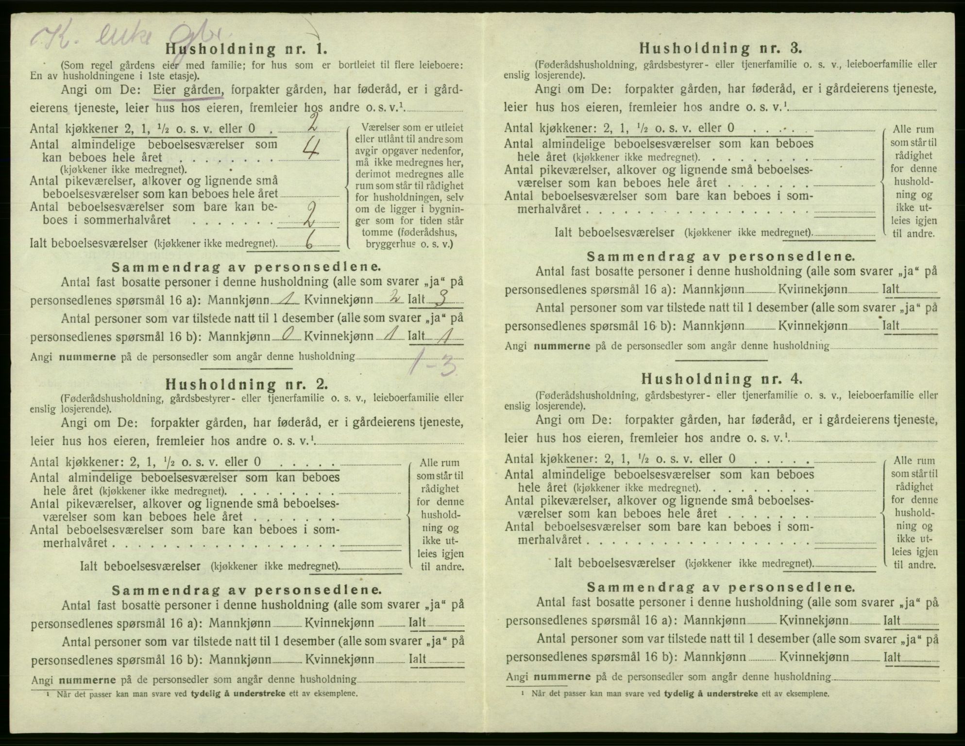 SAB, Folketelling 1920 for 1246 Fjell herred, 1920, s. 1318