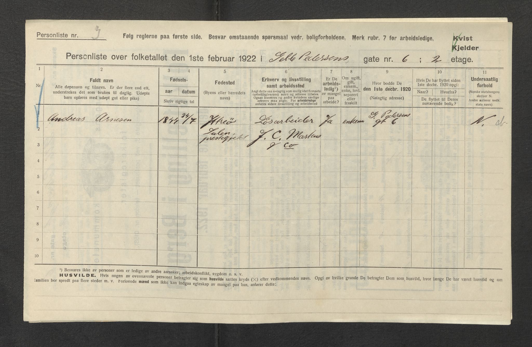 SAB, Kommunal folketelling 1922 for Bergen kjøpstad, 1922, s. 10569