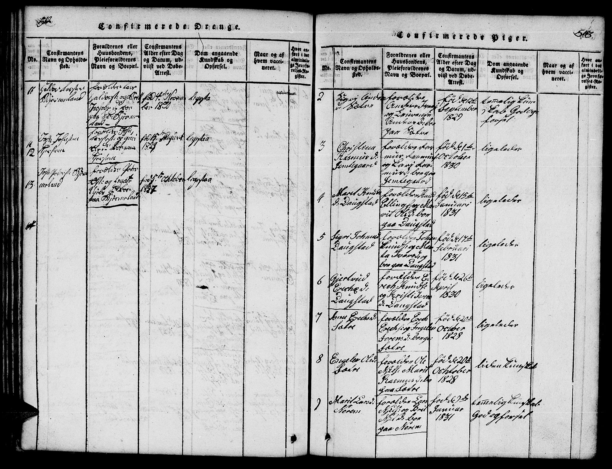 Ministerialprotokoller, klokkerbøker og fødselsregistre - Møre og Romsdal, AV/SAT-A-1454/541/L0546: Klokkerbok nr. 541C01, 1818-1856, s. 512-513