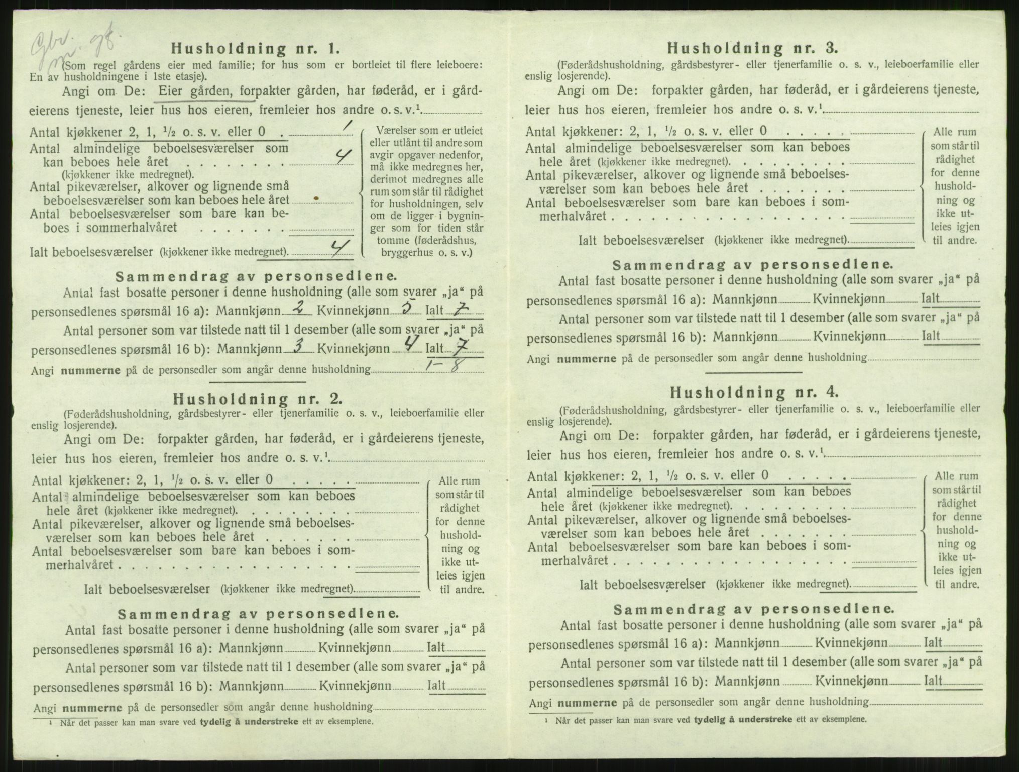 SAT, Folketelling 1920 for 1569 Aure herred, 1920, s. 261