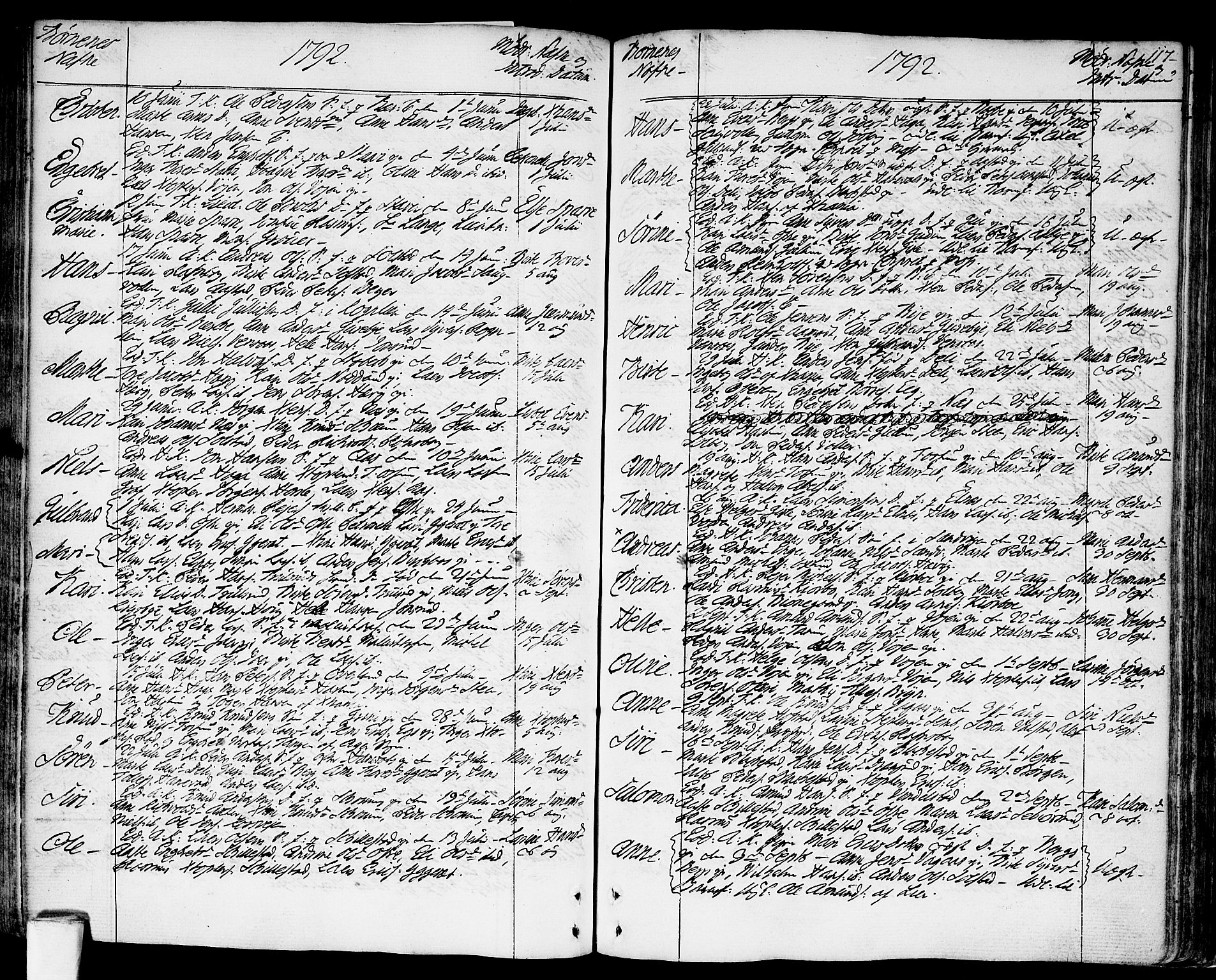 Asker prestekontor Kirkebøker, SAO/A-10256a/F/Fa/L0003: Ministerialbok nr. I 3, 1767-1807, s. 117