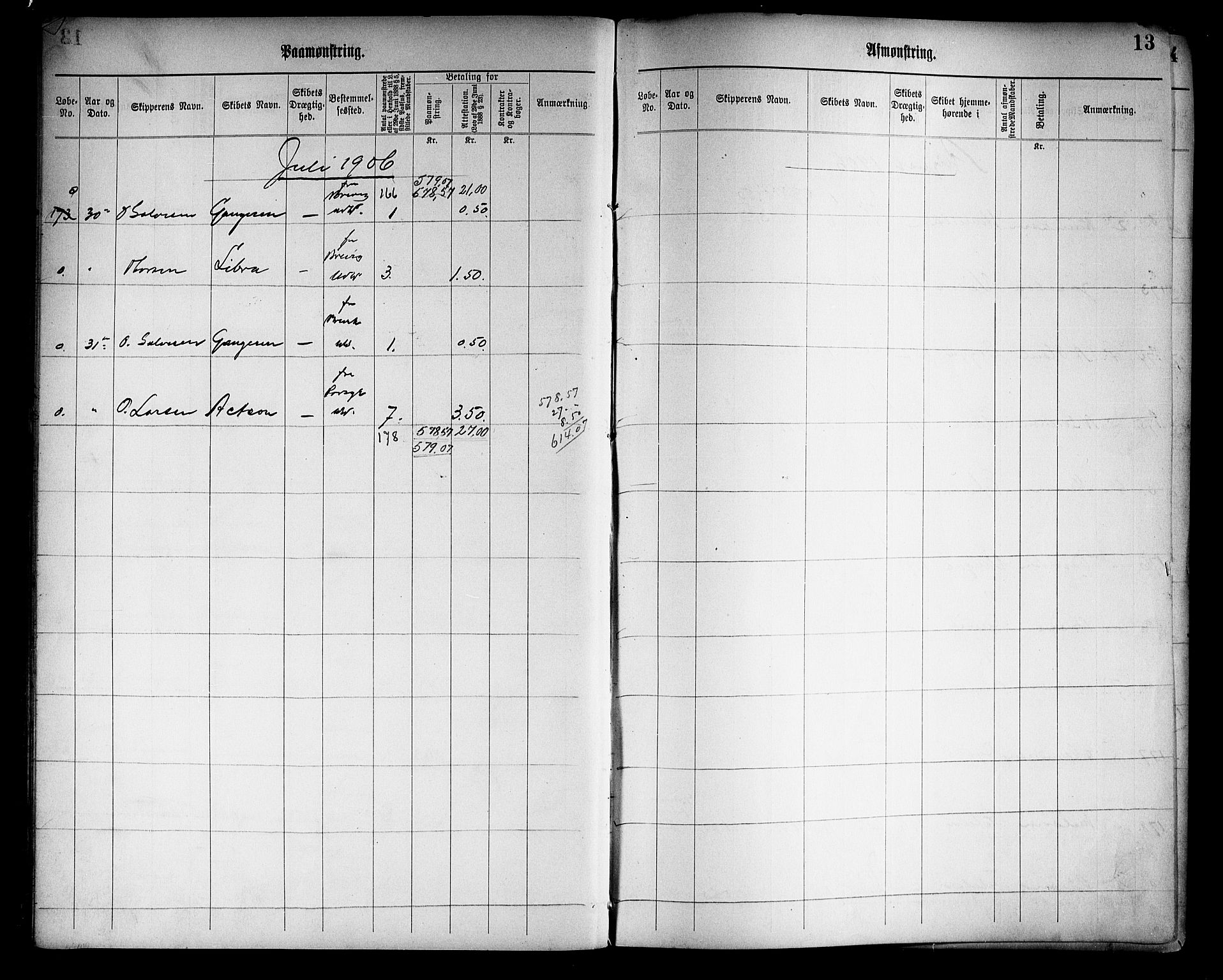 Tønsberg innrulleringskontor, AV/SAKO-A-786/H/Ha/L0006: Mønstringsjournal, 1906-1914, s. 15