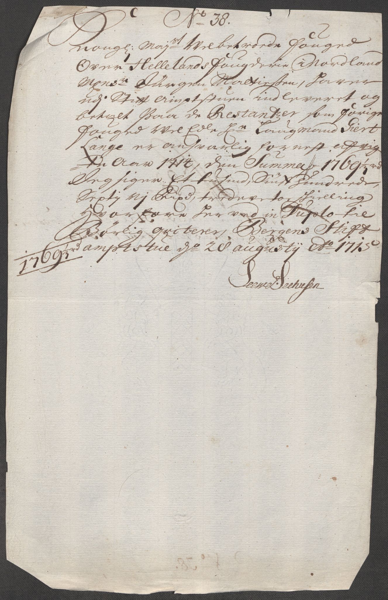 Rentekammeret inntil 1814, Reviderte regnskaper, Fogderegnskap, AV/RA-EA-4092/R65/L4513: Fogderegnskap Helgeland, 1714-1715, s. 677
