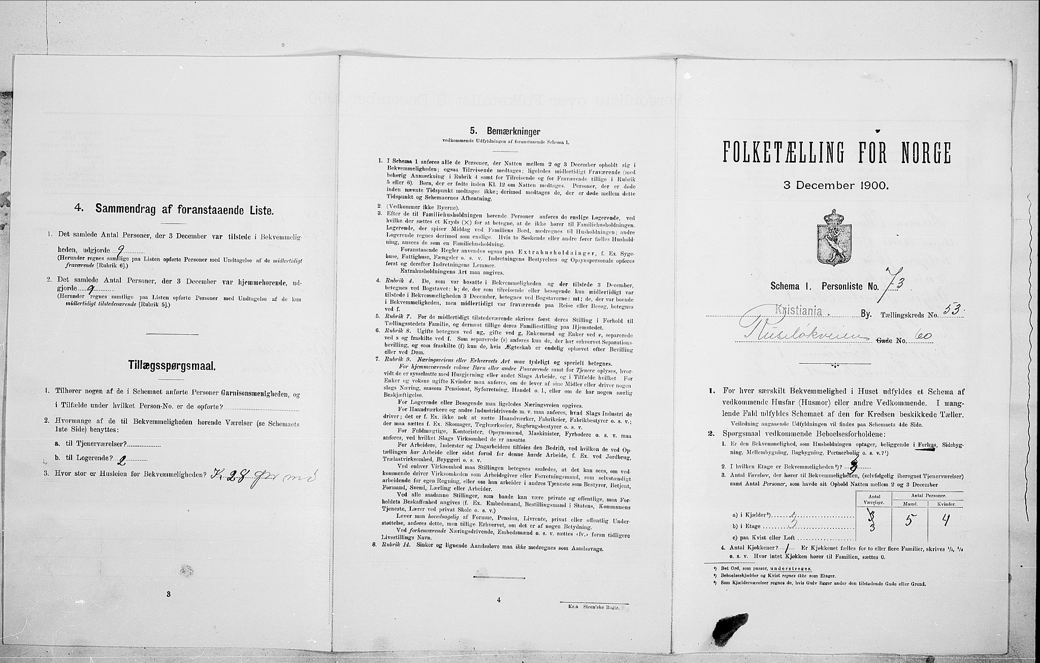 SAO, Folketelling 1900 for 0301 Kristiania kjøpstad, 1900, s. 76947