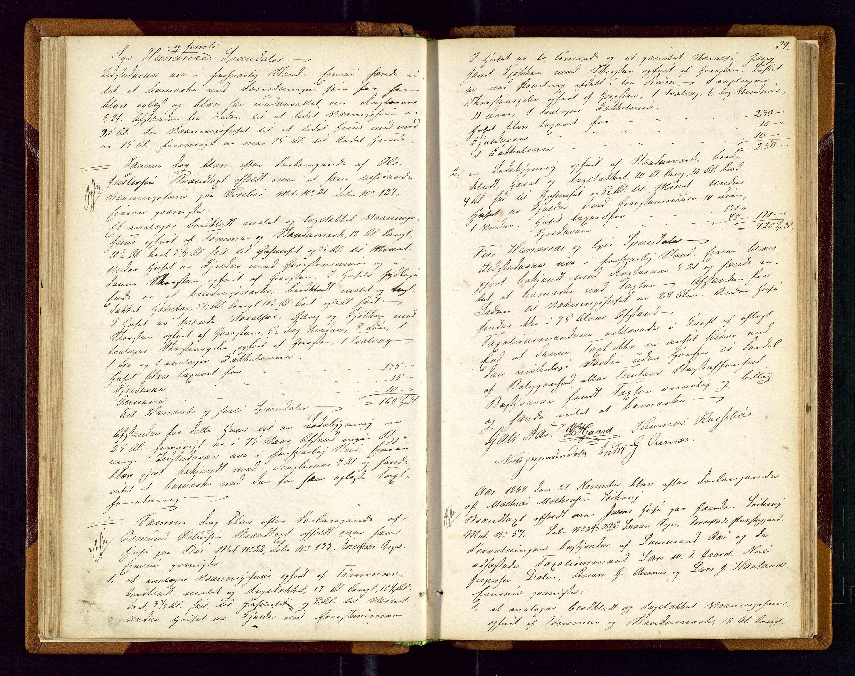 Torvestad lensmannskontor, AV/SAST-A-100307/1/Goa/L0001: "Brandtaxationsprotokol for Torvestad Thinglag", 1867-1883, s. 28b-29a