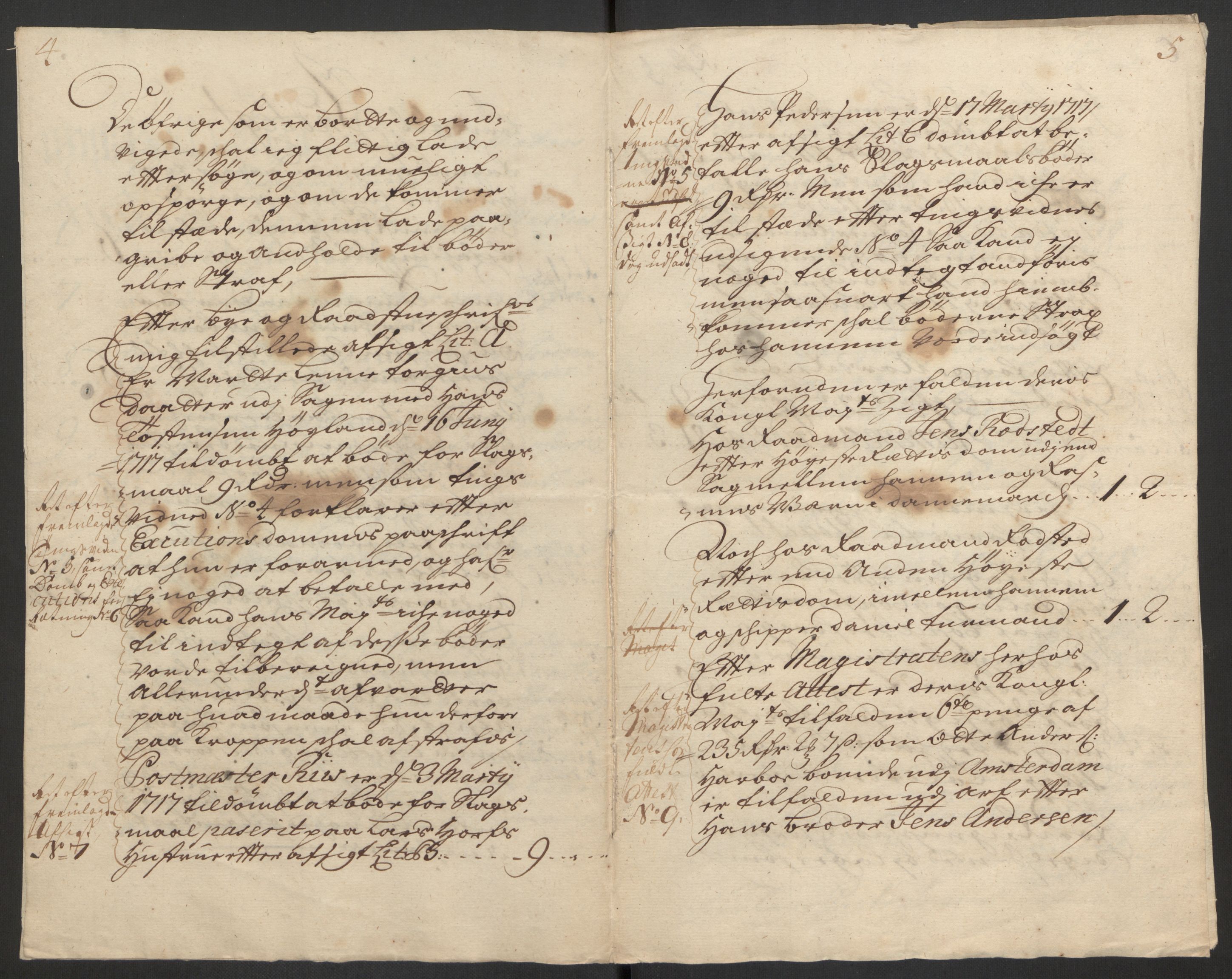 Rentekammeret inntil 1814, Reviderte regnskaper, Byregnskaper, AV/RA-EA-4066/R/Rm/L0285: [M18] Sikt og sakefall, 1681-1718, s. 546