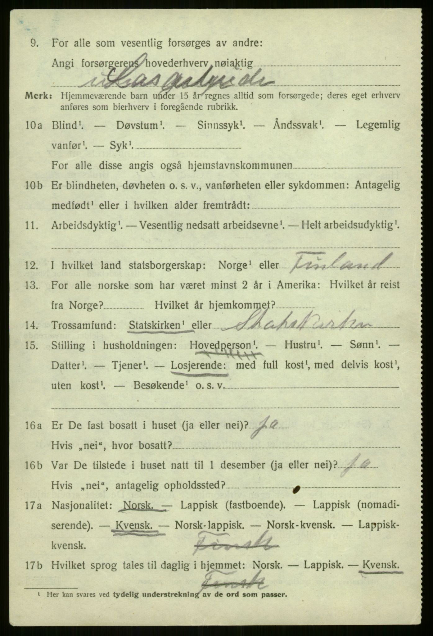 SATØ, Folketelling 1920 for 1938 Lyngen herred, 1920, s. 4038