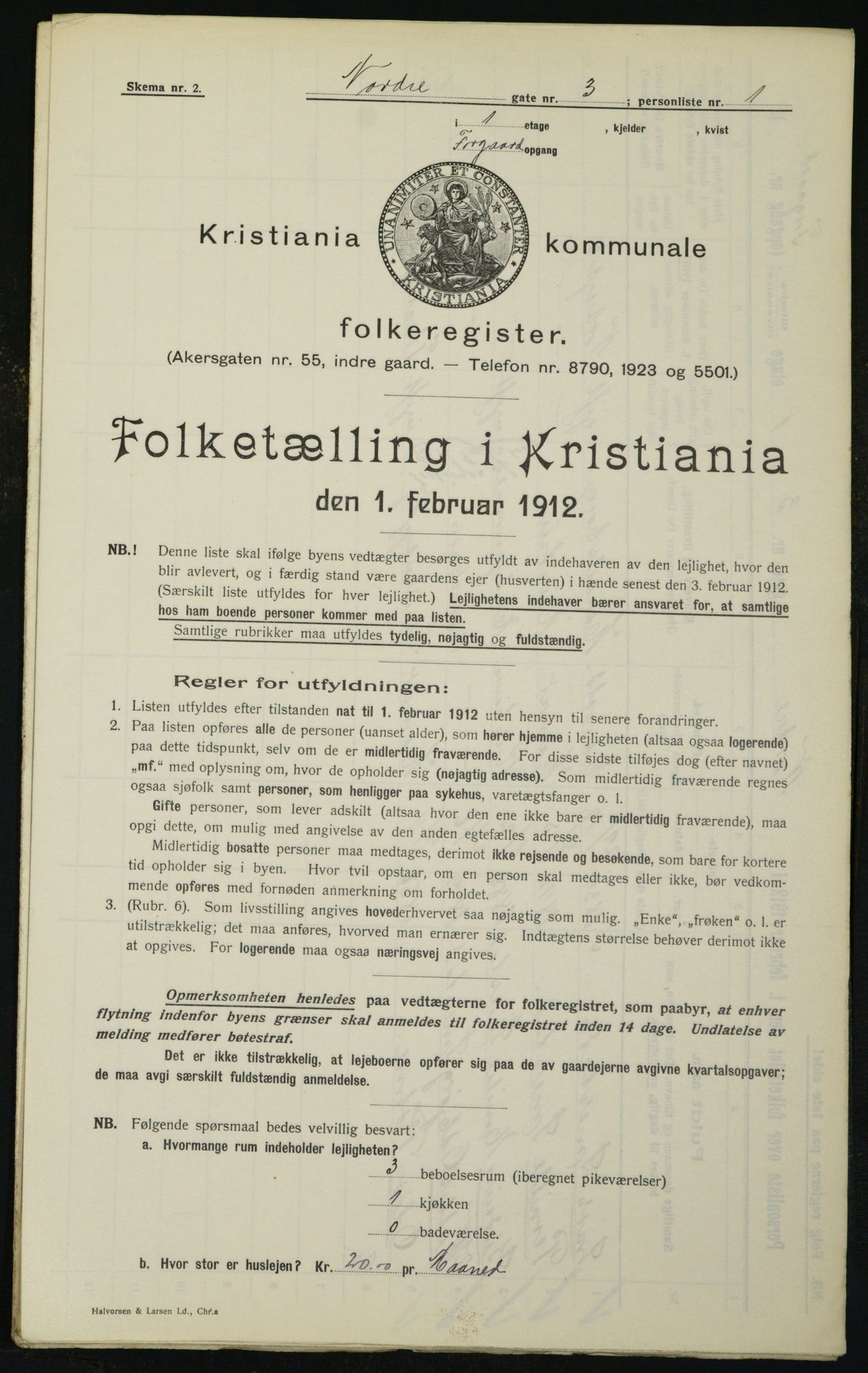 OBA, Kommunal folketelling 1.2.1912 for Kristiania, 1912, s. 73692