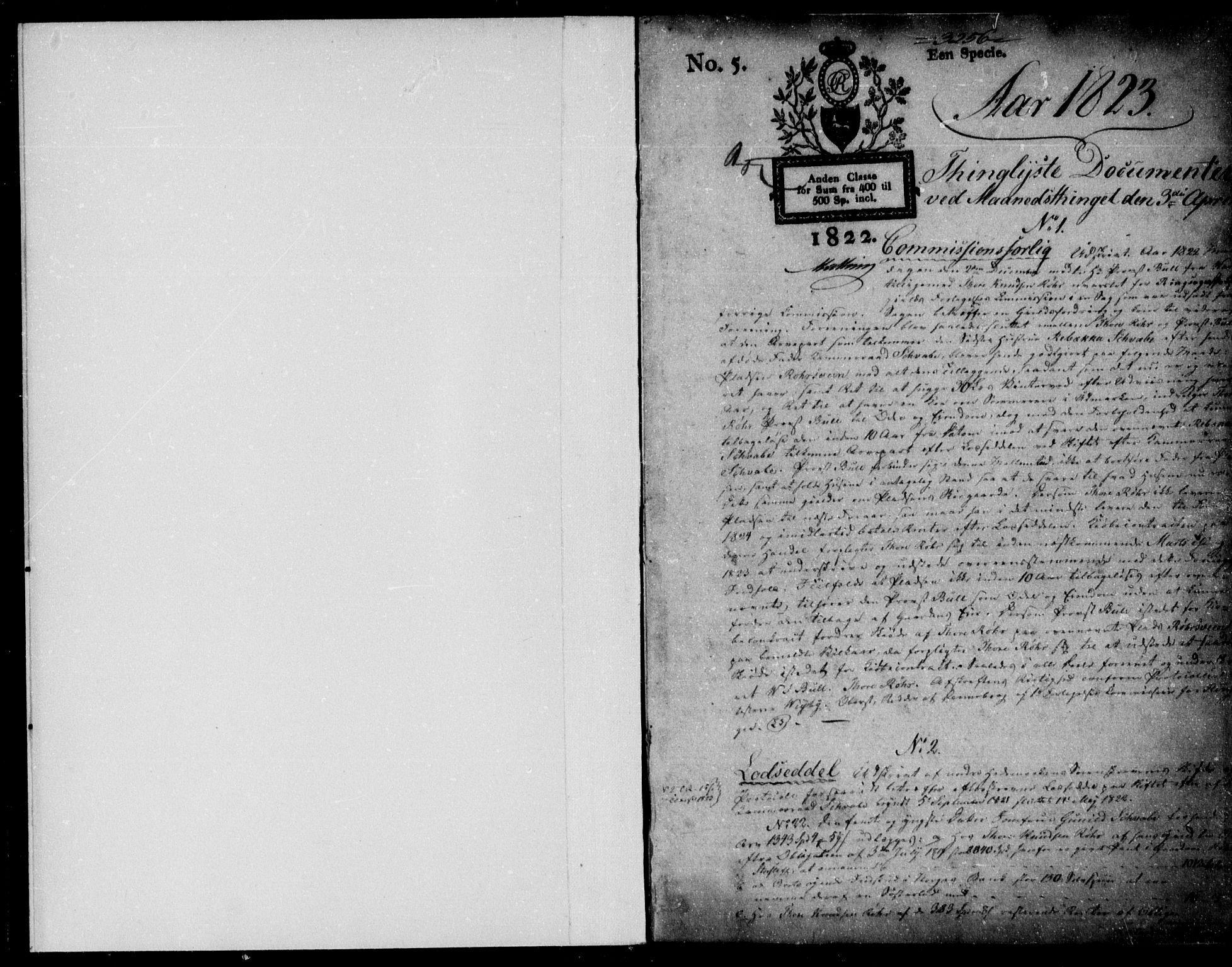 Nord-Hedmark sorenskriveri, SAH/TING-012/H/Hb/Hba/L0004A: Pantebok nr. 4a, 1823-1826, s. 1