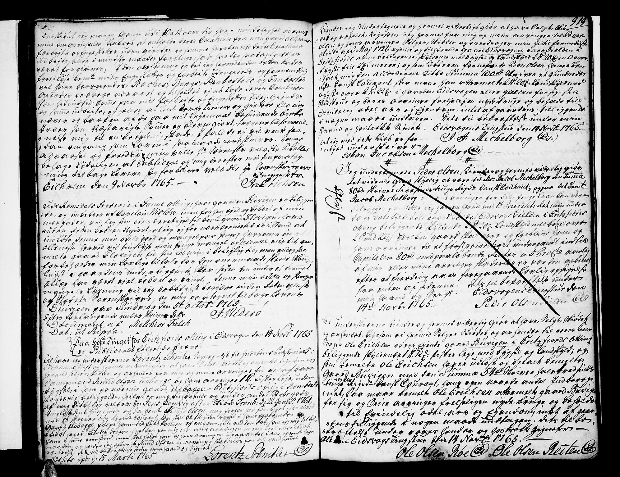 Romsdal sorenskriveri, SAT/A-4149/1/2/2C/L0003: Pantebok nr. 3, 1747-1767, s. 312