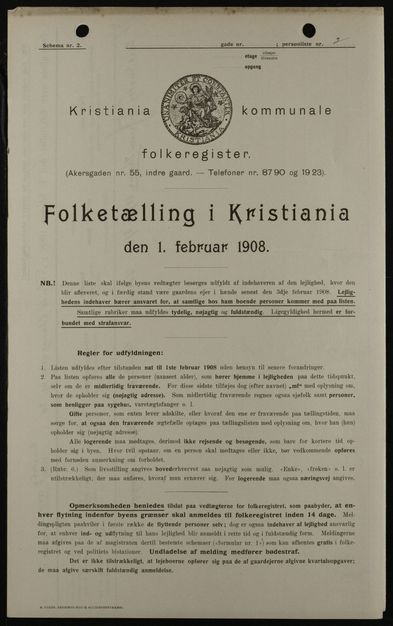 OBA, Kommunal folketelling 1.2.1908 for Kristiania kjøpstad, 1908, s. 24089