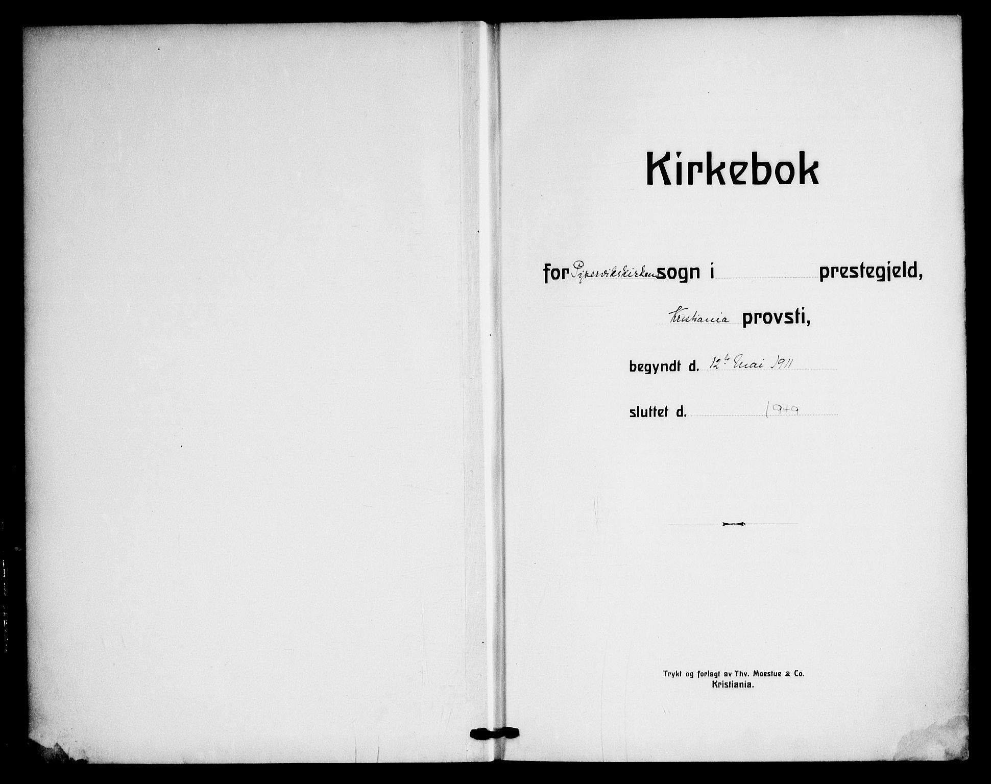 Piperviken prestekontor Kirkebøker, SAO/A-10874/F/L0005: Ministerialbok nr. 5, 1911-1949