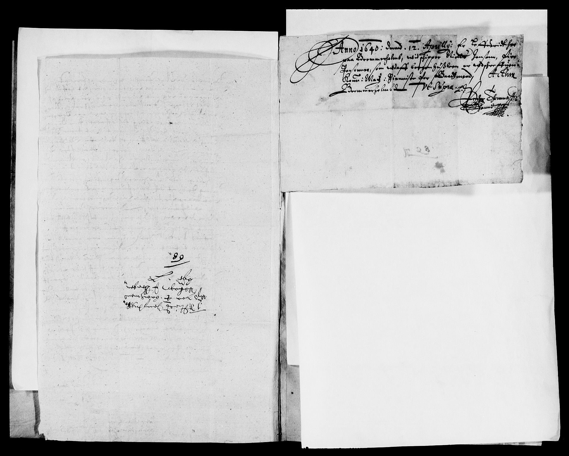 Rentekammeret inntil 1814, Reviderte regnskaper, Lensregnskaper, RA/EA-5023/R/Rb/Rbt/L0085: Bergenhus len, 1639-1640