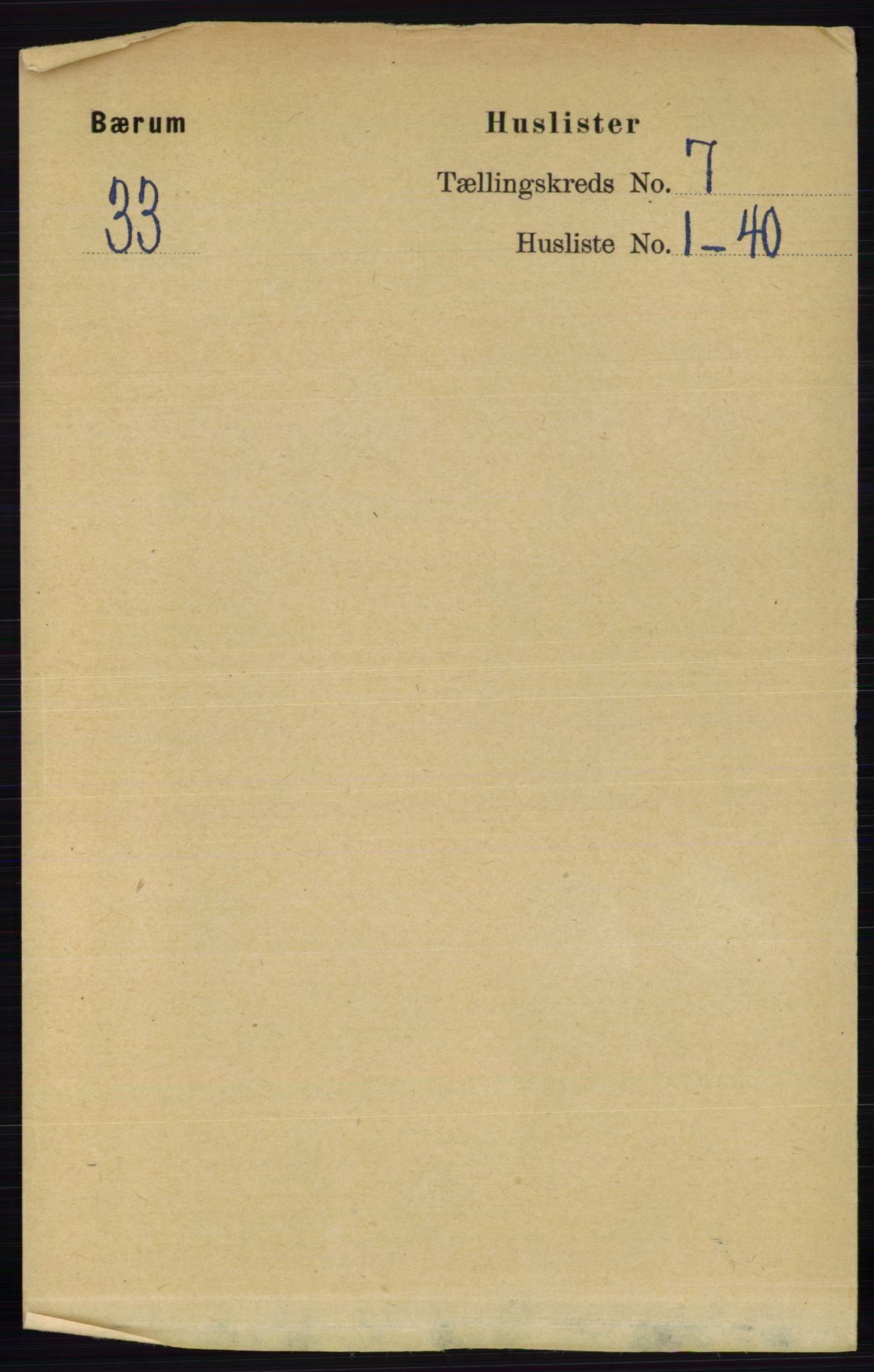 RA, Folketelling 1891 for 0219 Bærum herred, 1891, s. 4037