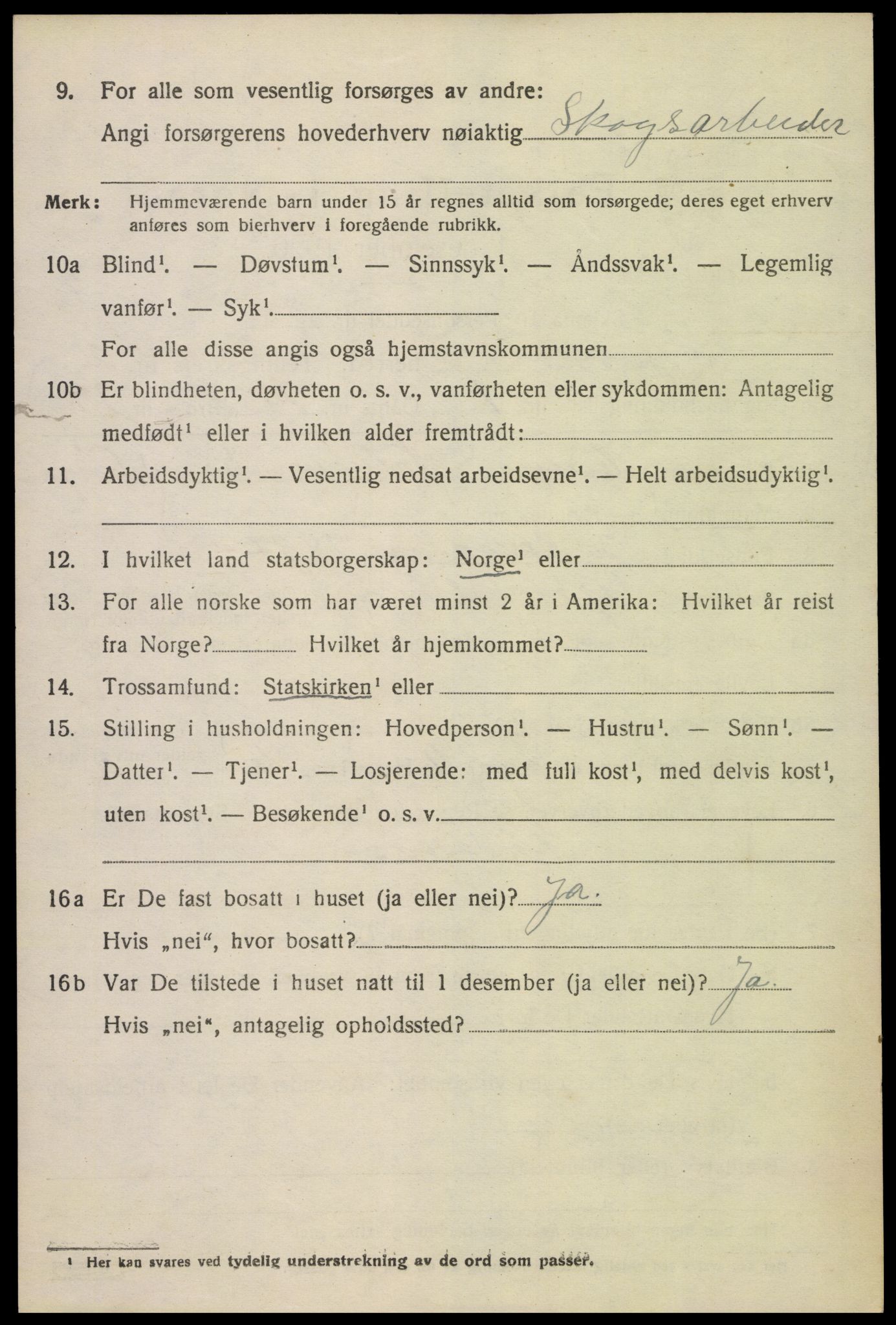 SAK, Folketelling 1920 for 0930 Gjøvdal herred, 1920, s. 835