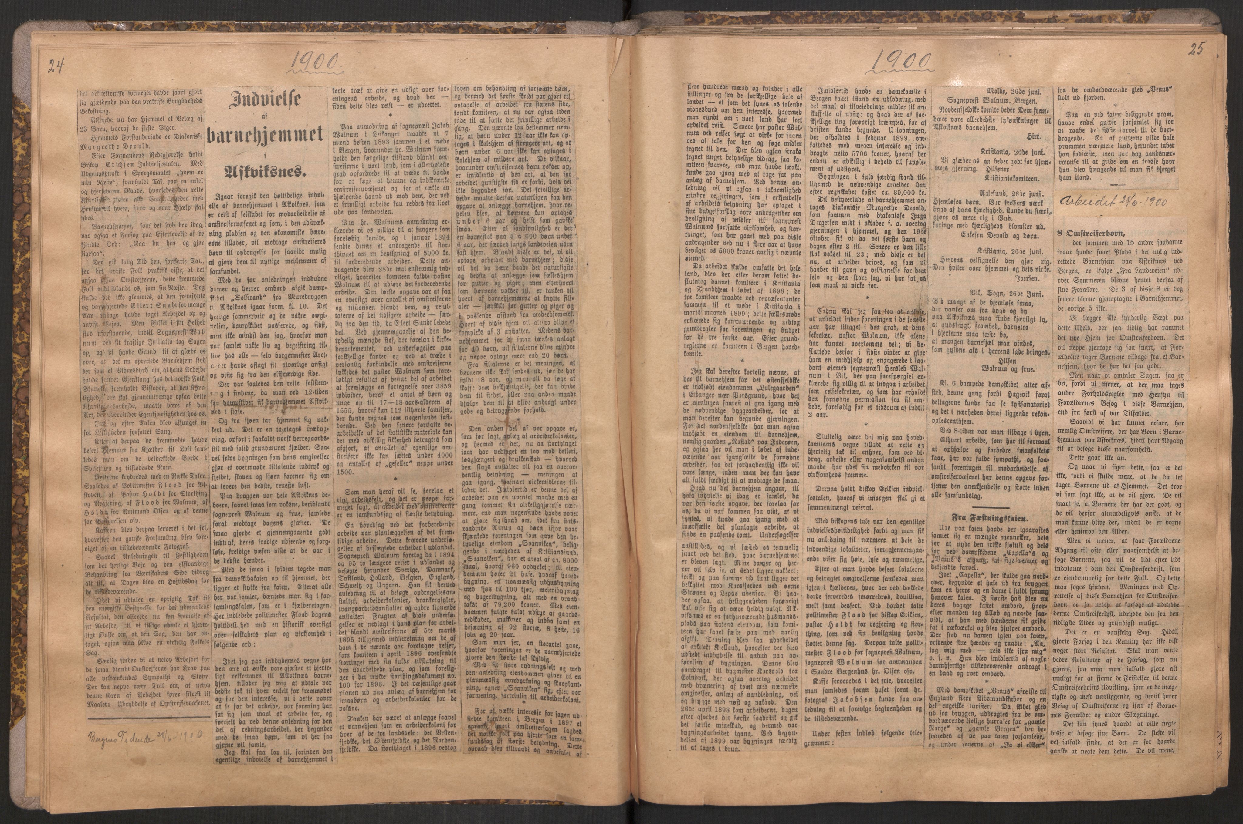 Norsk Misjon Blant Hjemløse, AV/RA-PA-0793/F/Fv/L0534: Utklipp, 1897-1919, s. 24-25