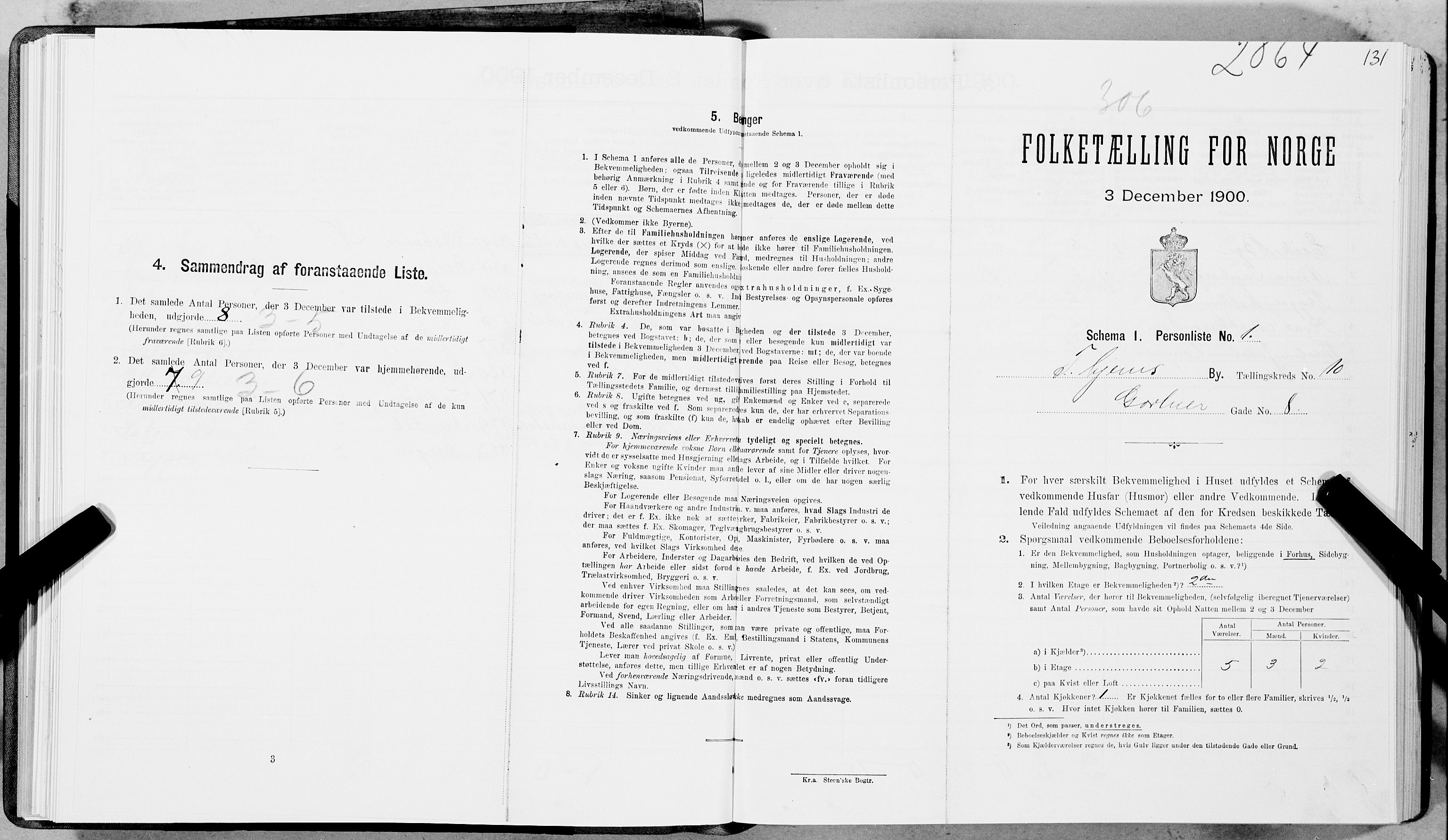 SAT, Folketelling 1900 for 1601 Trondheim kjøpstad, 1900, s. 1616